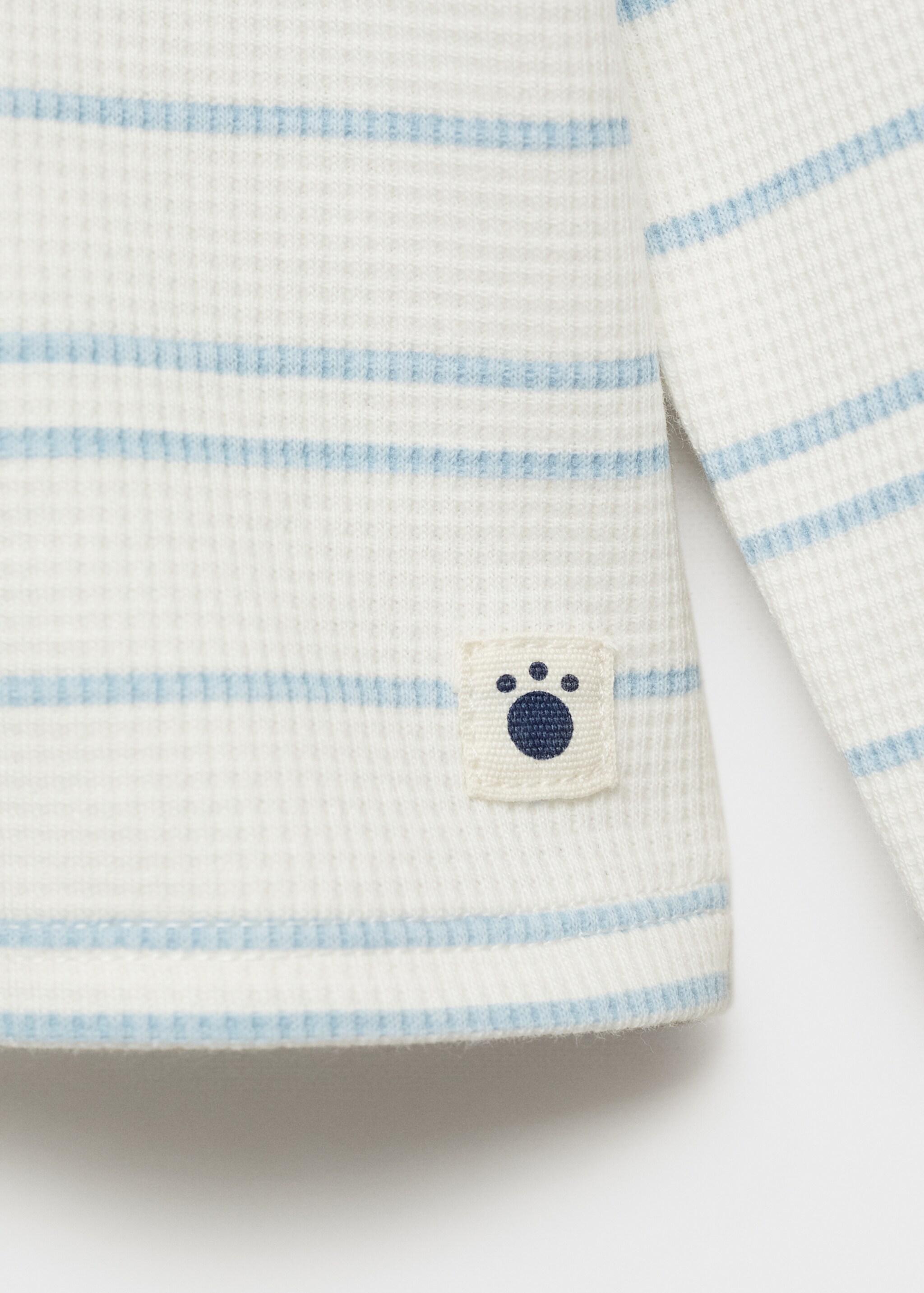 Striped T-shirt - Details of the article 0, Sky Blue. Ref: 87004403-00.