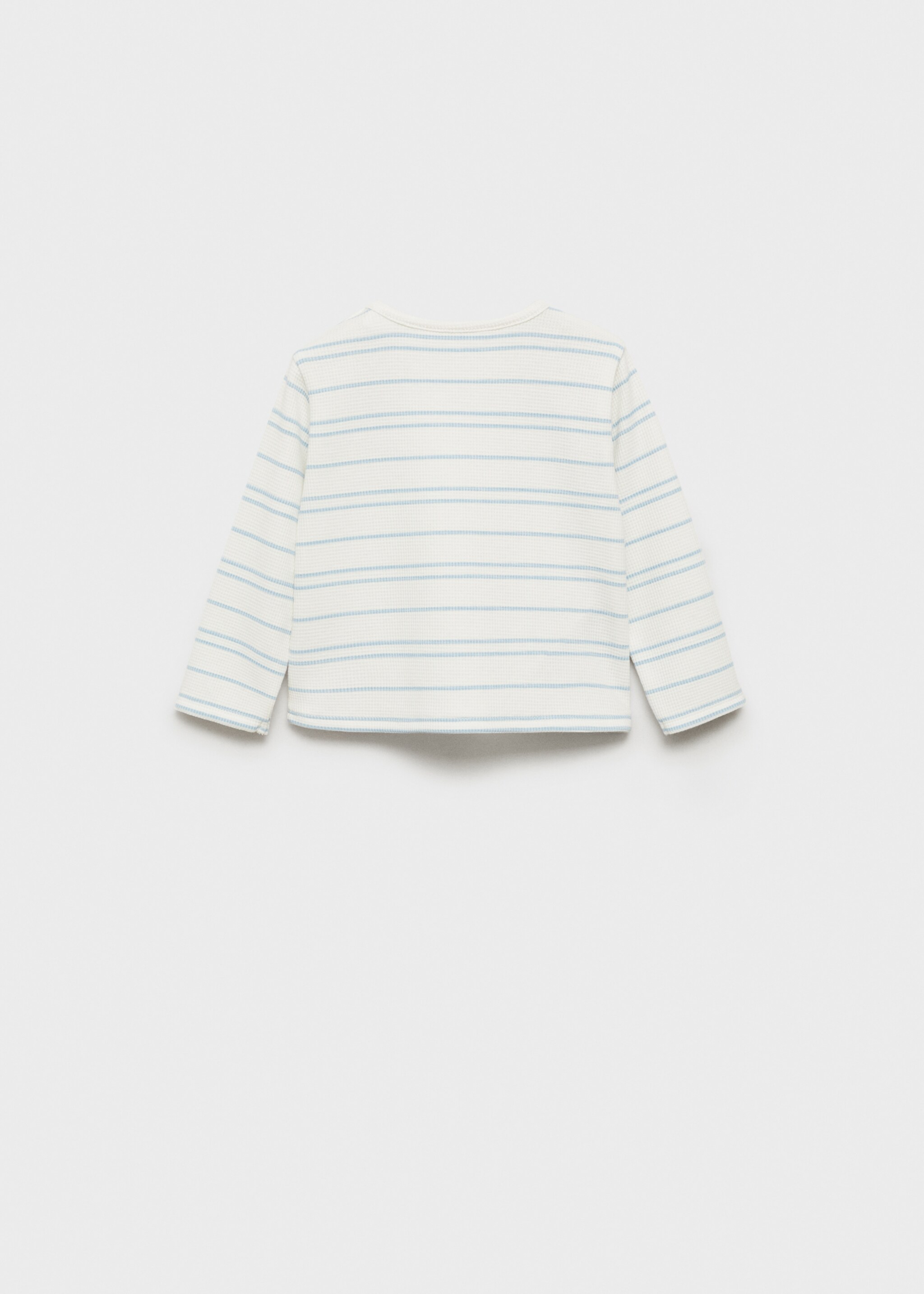 Striped T-shirt - Reverse of the article, Sky Blue. Ref: 87004403-00.