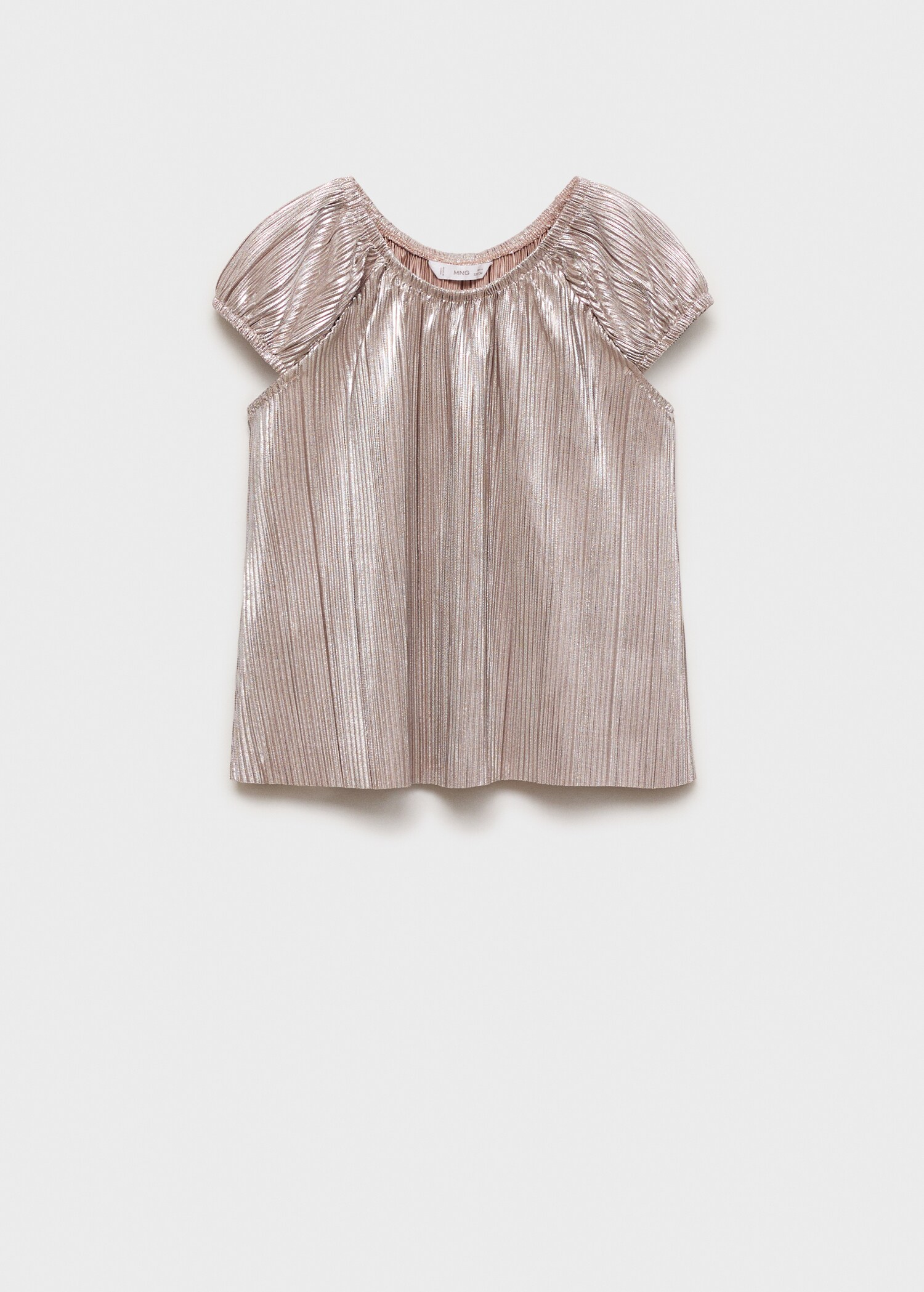 Metallic pleated shirt - Article without model