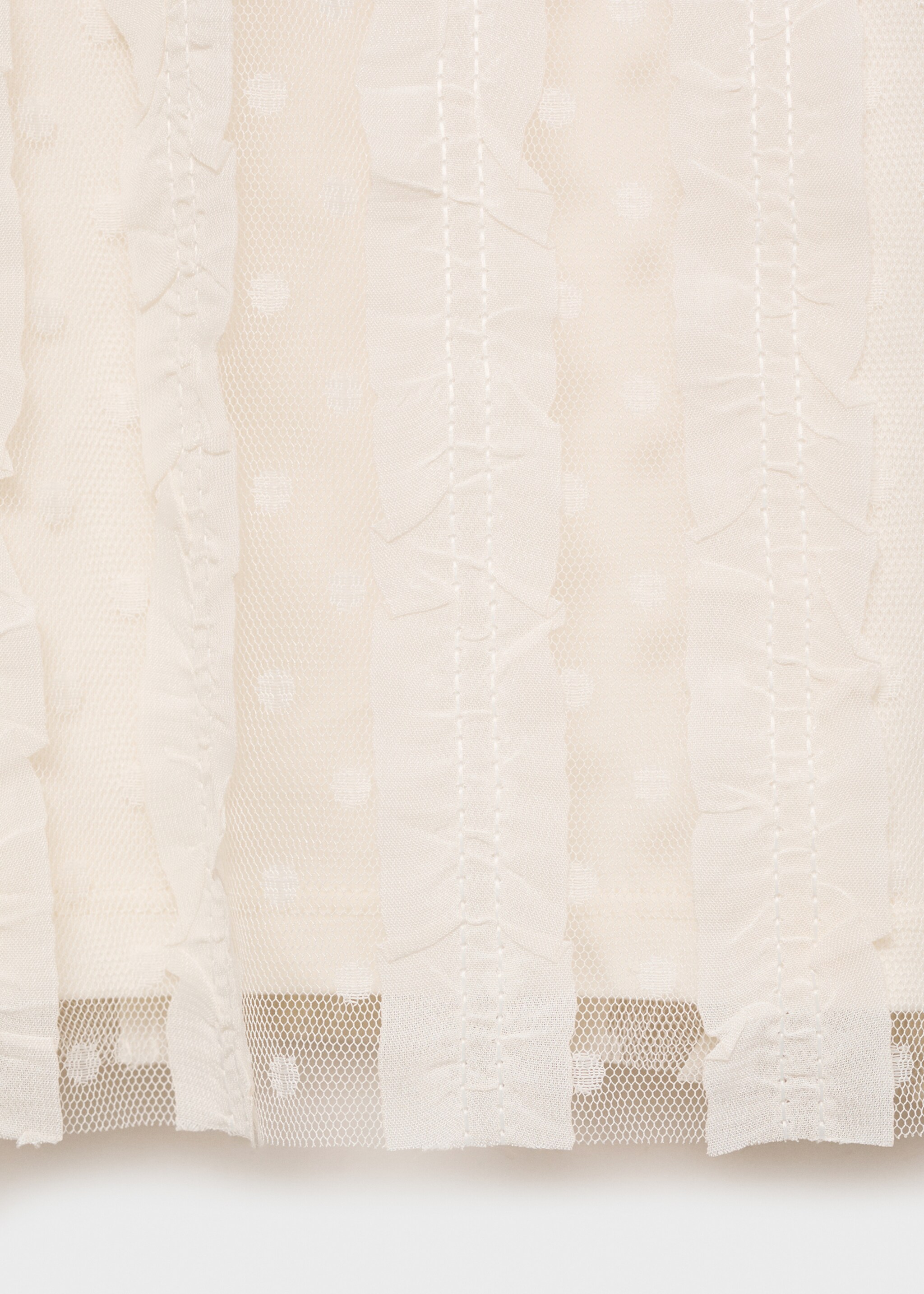 Plumetis T-shirt - Detail van het artikel 8, Ecru. Ref: 87004405-00.