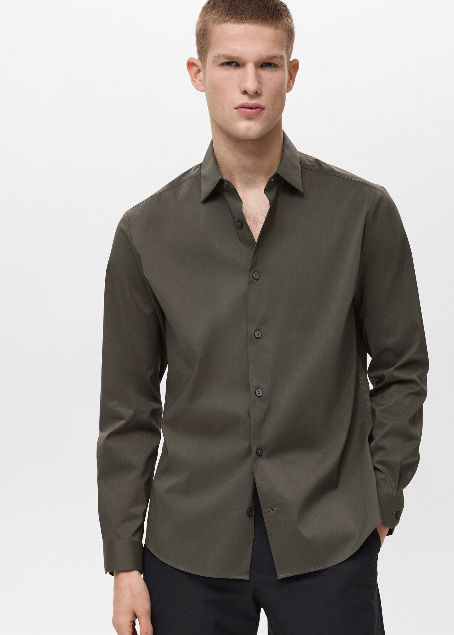 Comfort stretch non-iron shirt - Medium plane