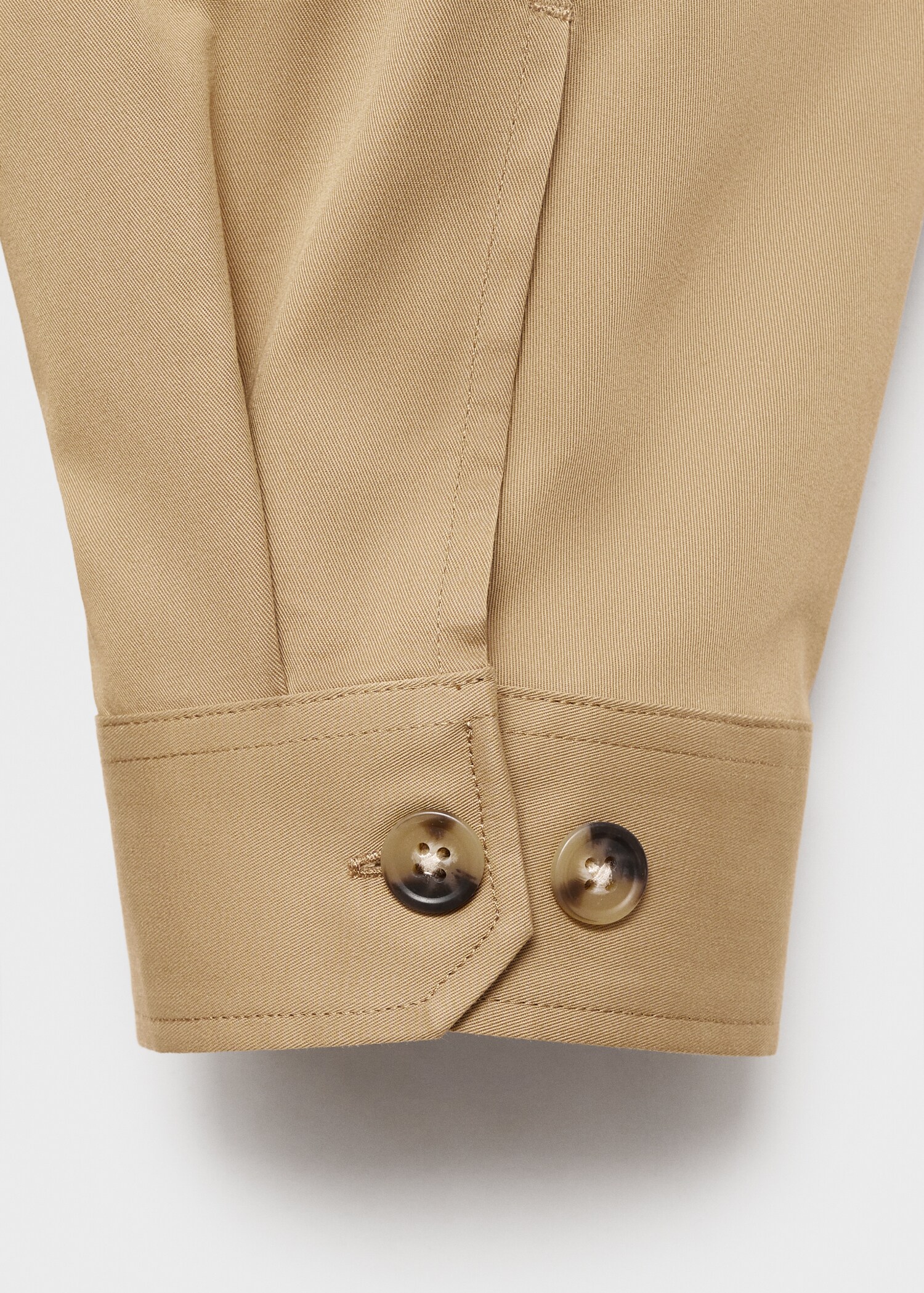 Regular-fit cotton overshirt with pockets - Details of the article 0
