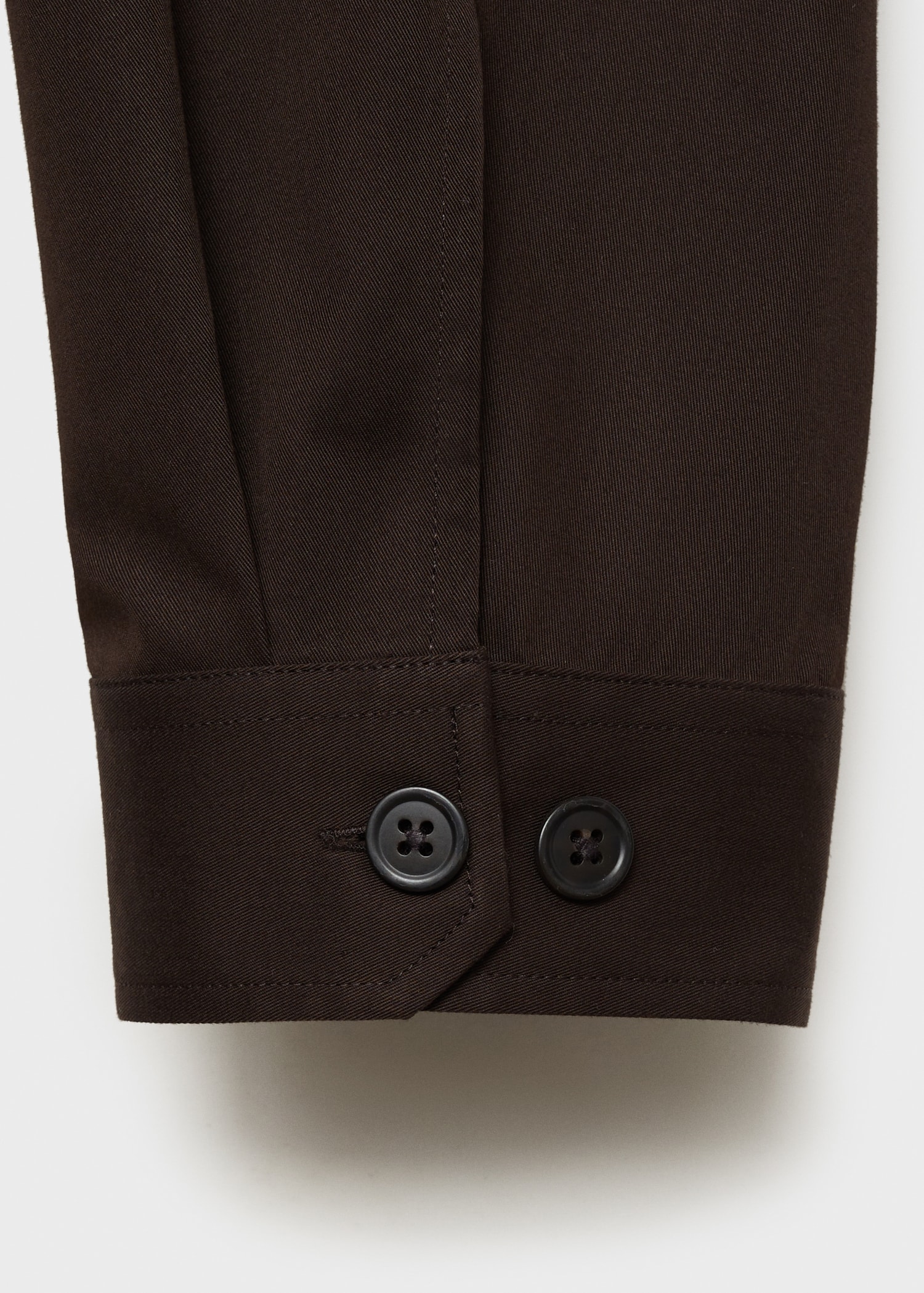 Regular-fit cotton overshirt with pockets - Details of the article 0
