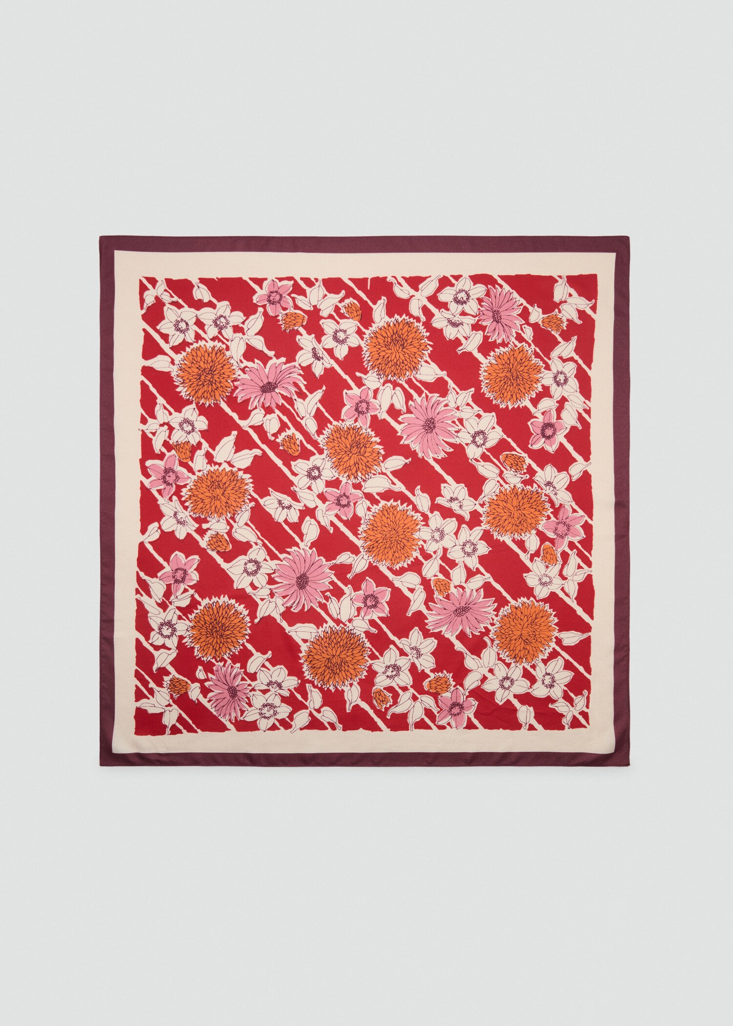 Mocador setinat floral - Article sense model