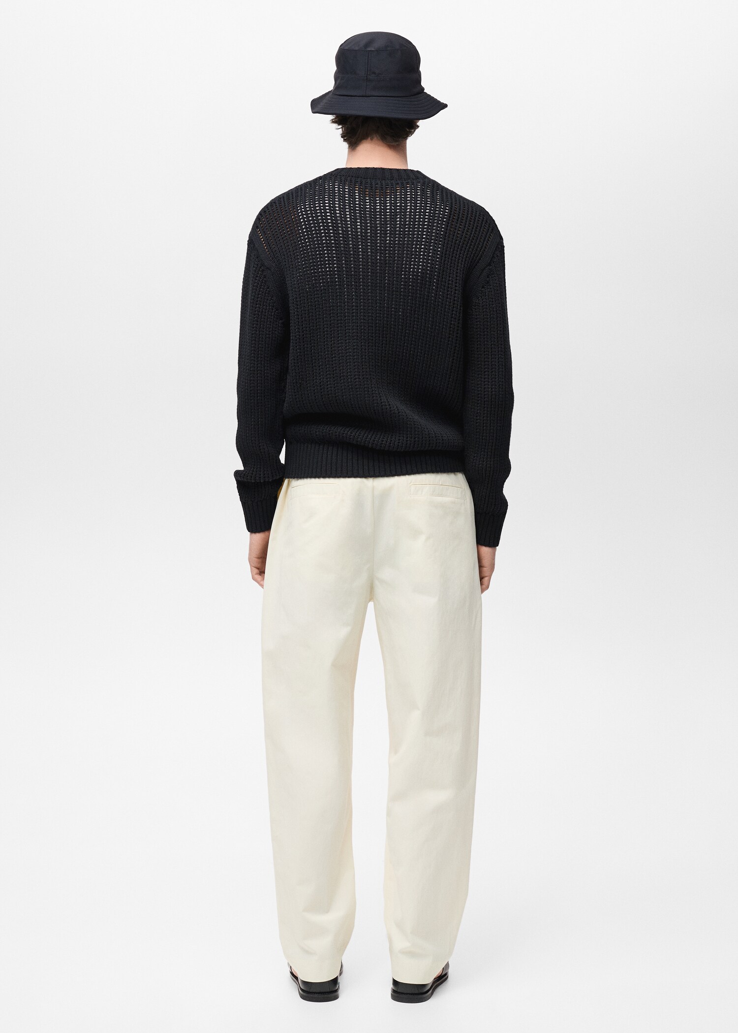 Jersey 100% algodón punto calado - Reverso del artículo