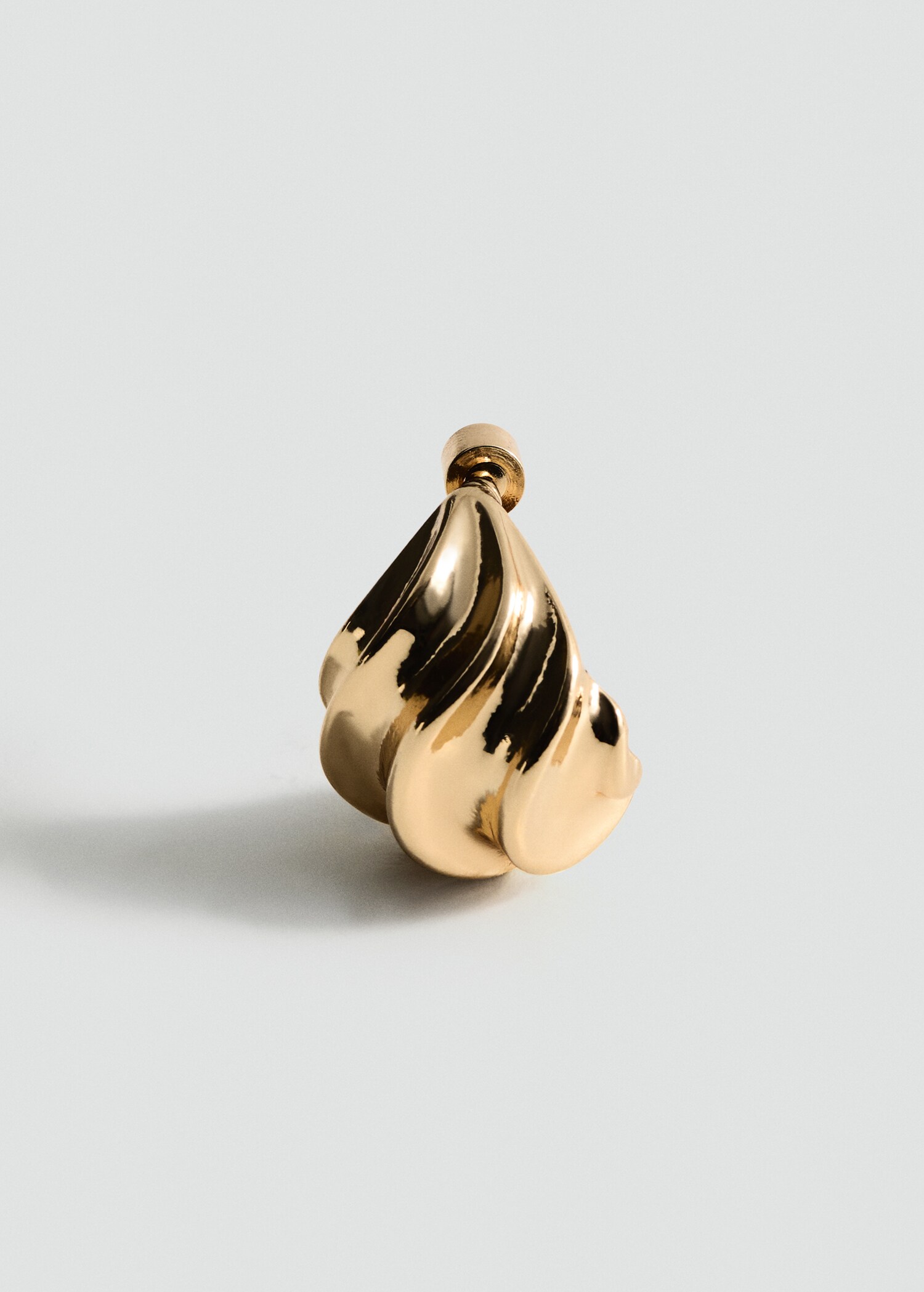 Boucles d’oreilles spirale relief - Plan moyen