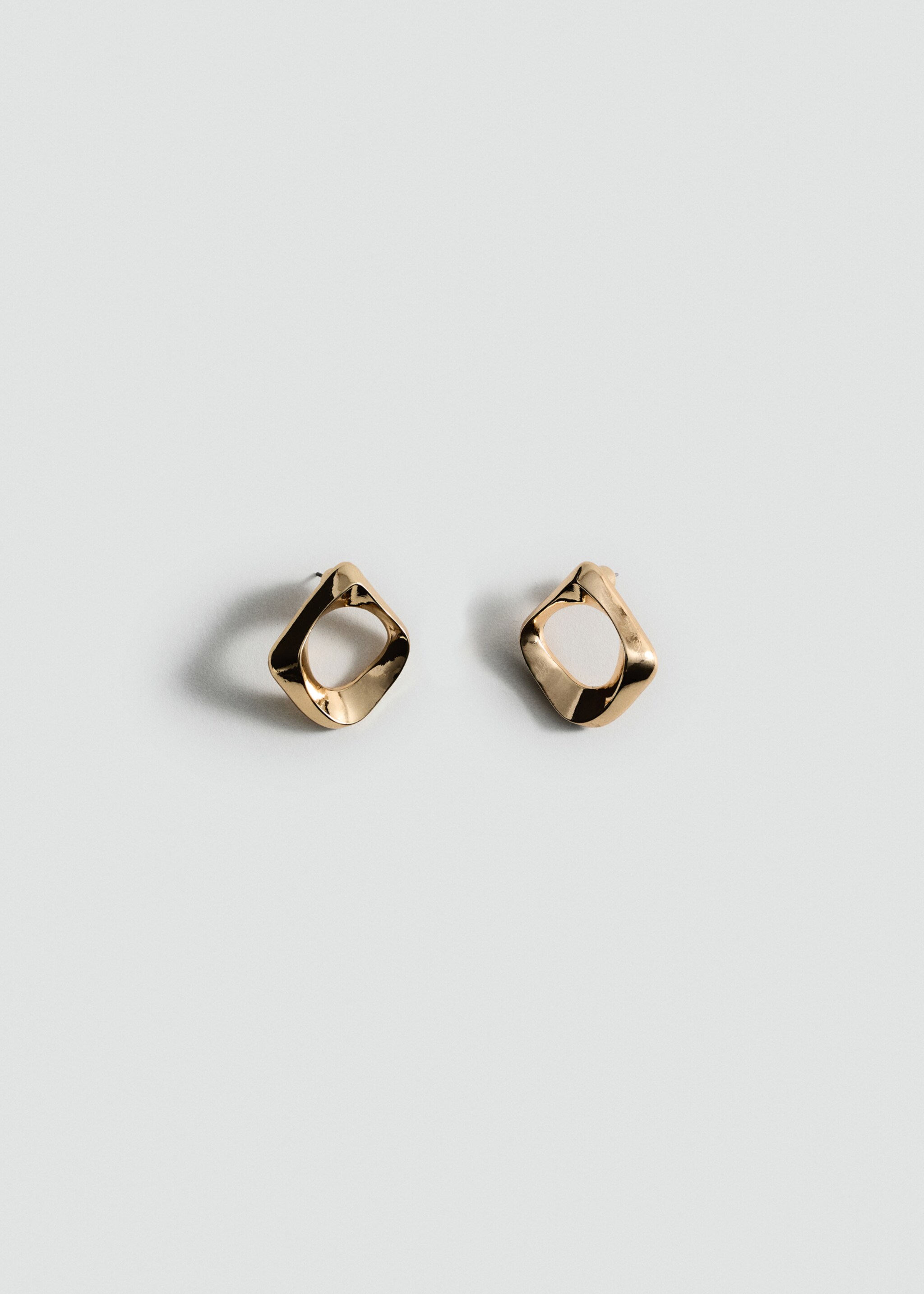 Geometric earrings - Article without model, Gold. Ref: 87004419-00.