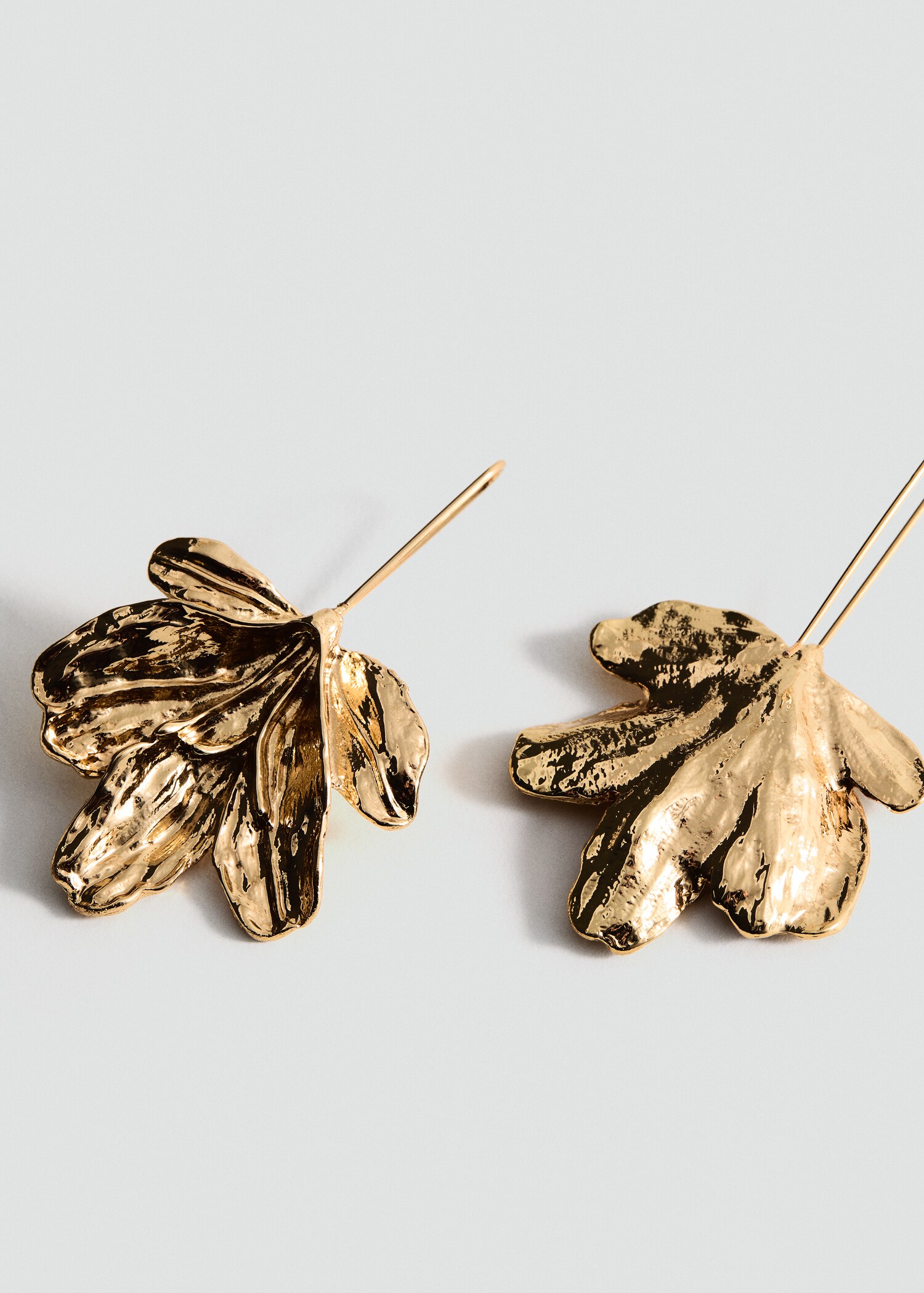 Hanging floral earrings - Medium plane