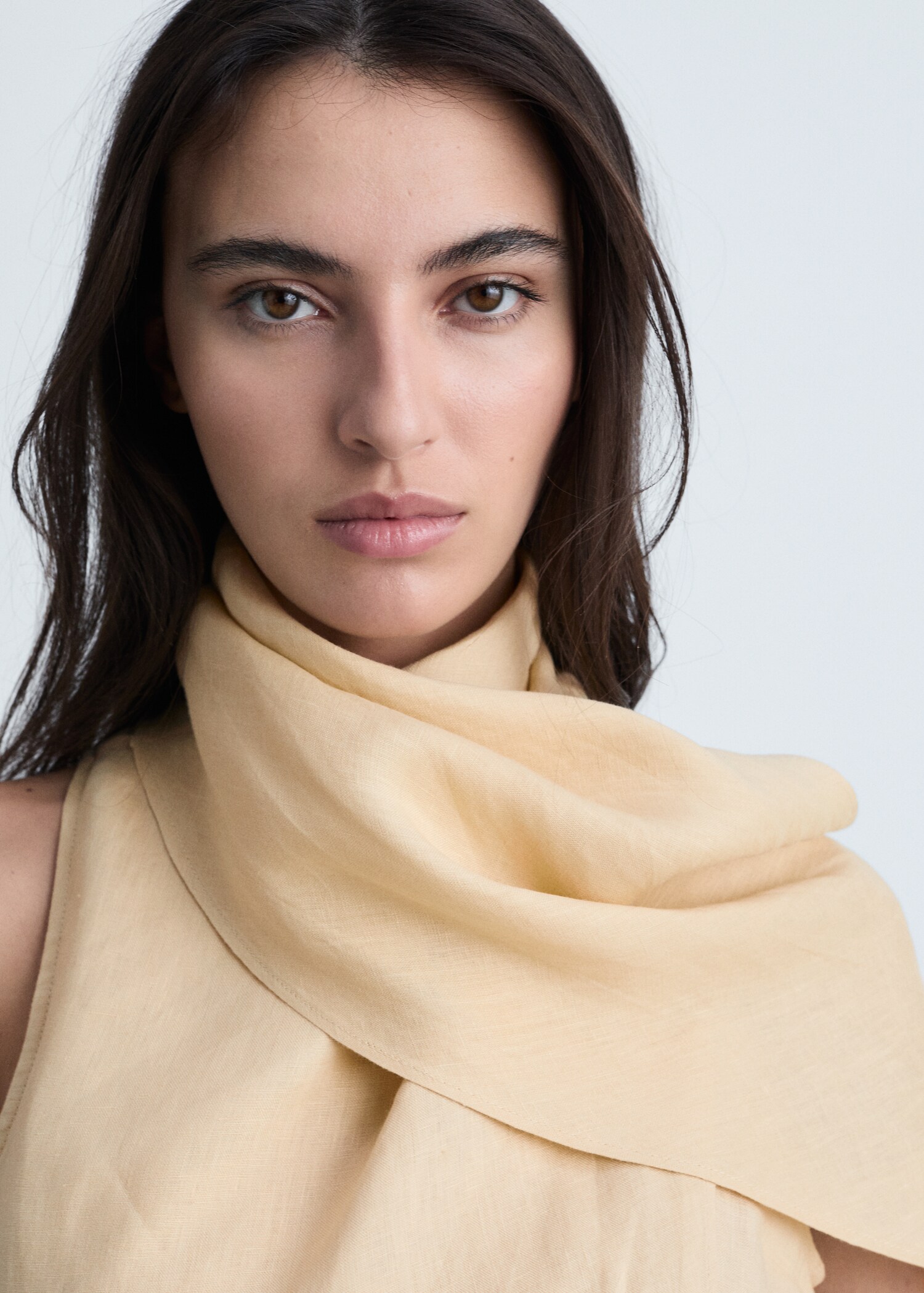 Belt linen dress - Details of the article 1