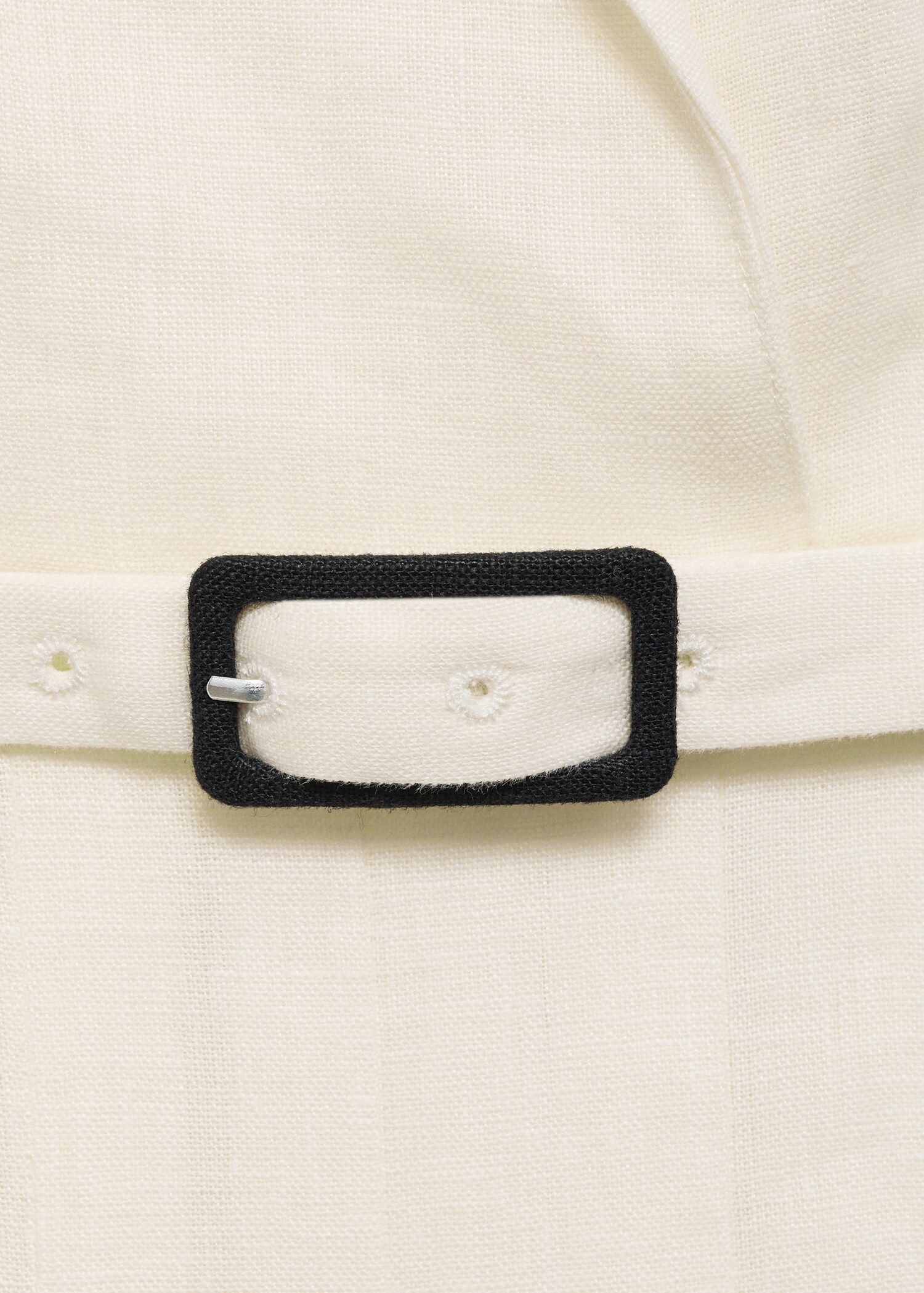 Belt linen dress - Details of the article 0