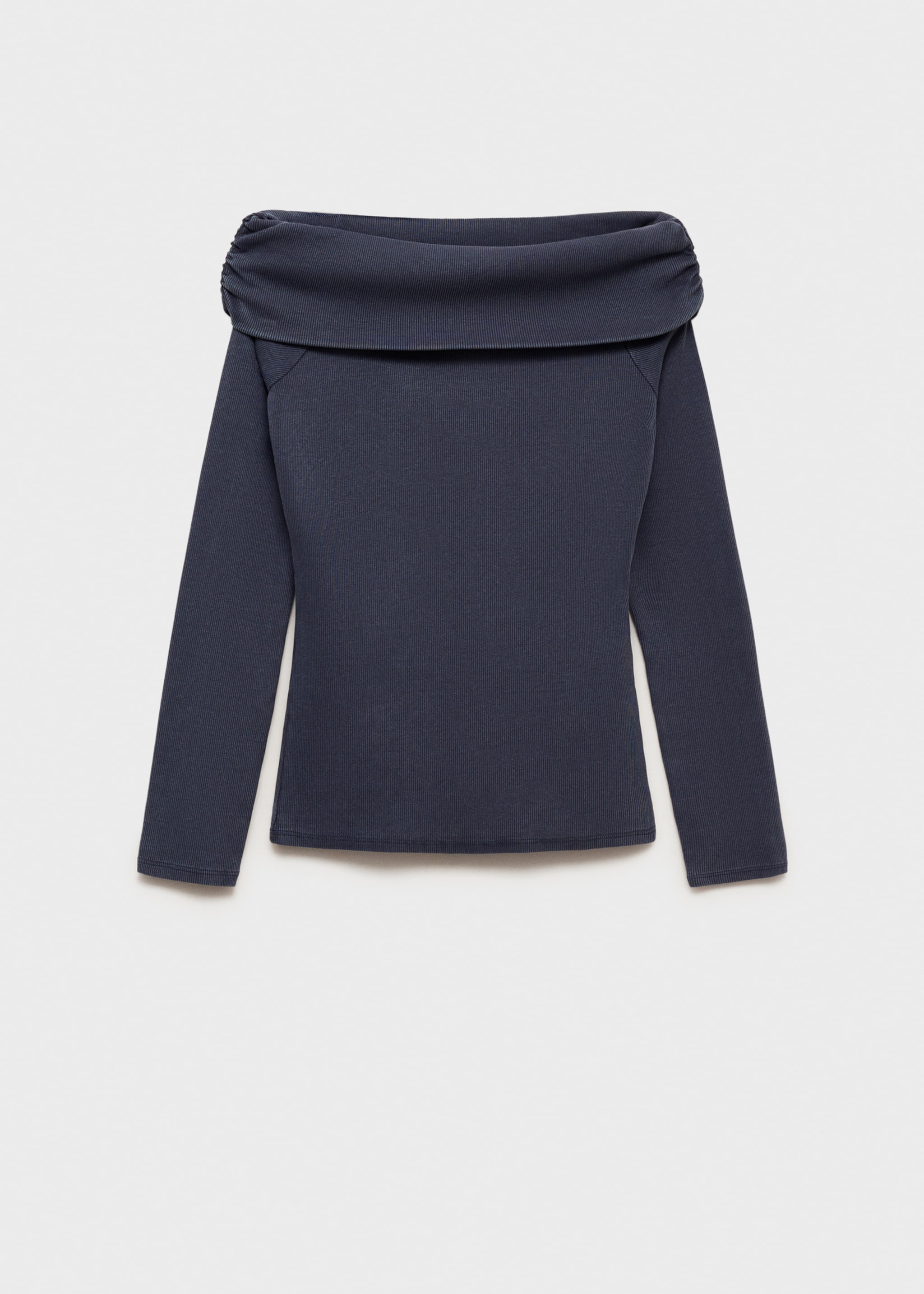 T-shirt épaules dénudées - Article sans modèle, Bleu marine foncé. Ref: 87004791-00.