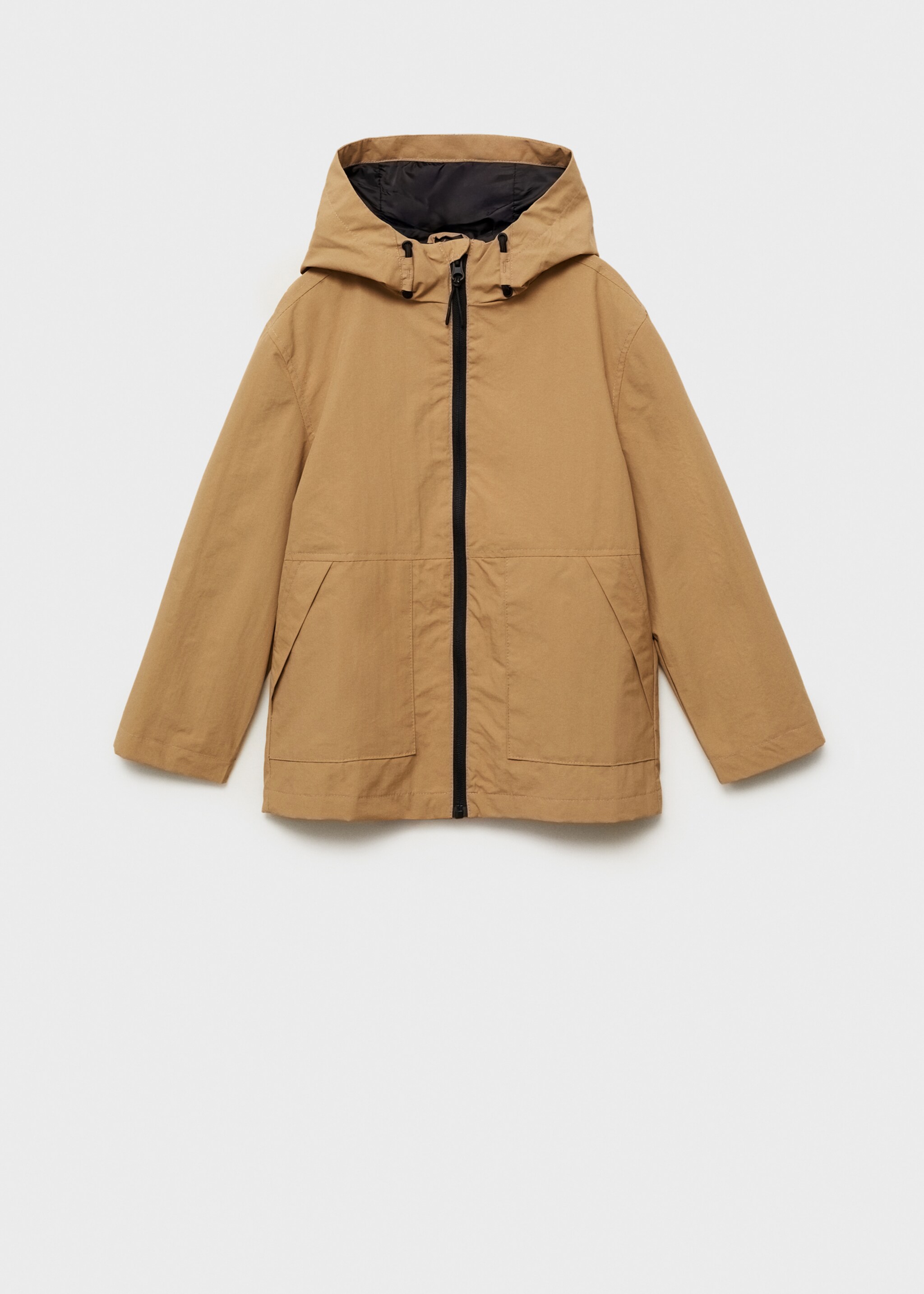 Hooded parka - Article without model, Sand. Ref: 87004793-00.