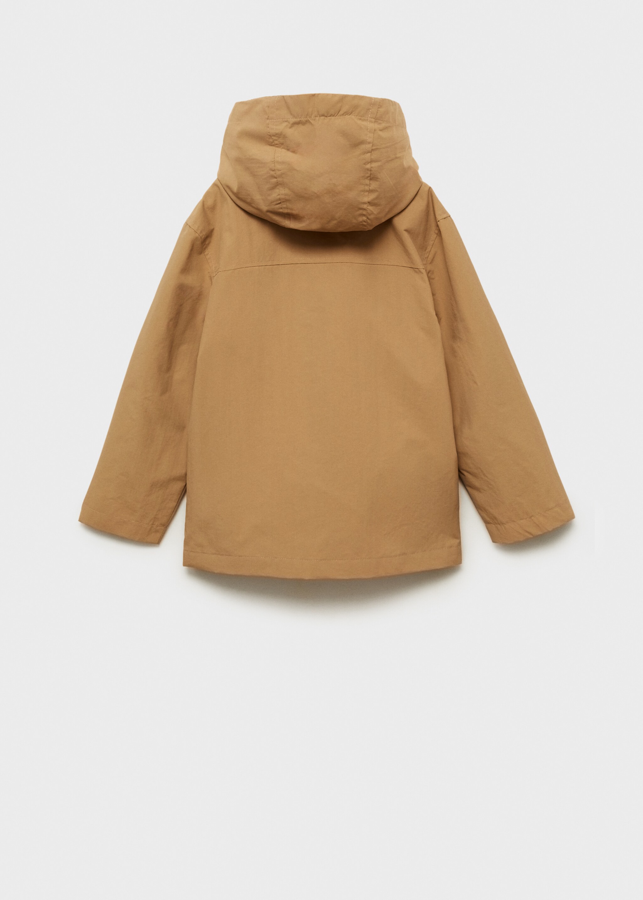Hooded parka - Reverse of the article, Sand. Ref: 87004793-00.