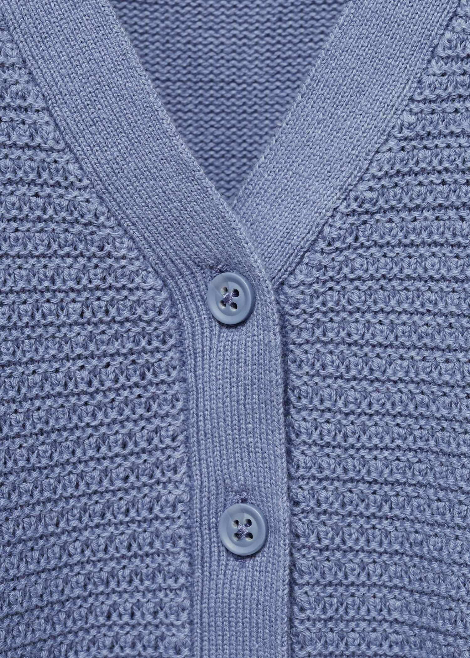 Combination knitted cotton cardigan - Details of the article 8