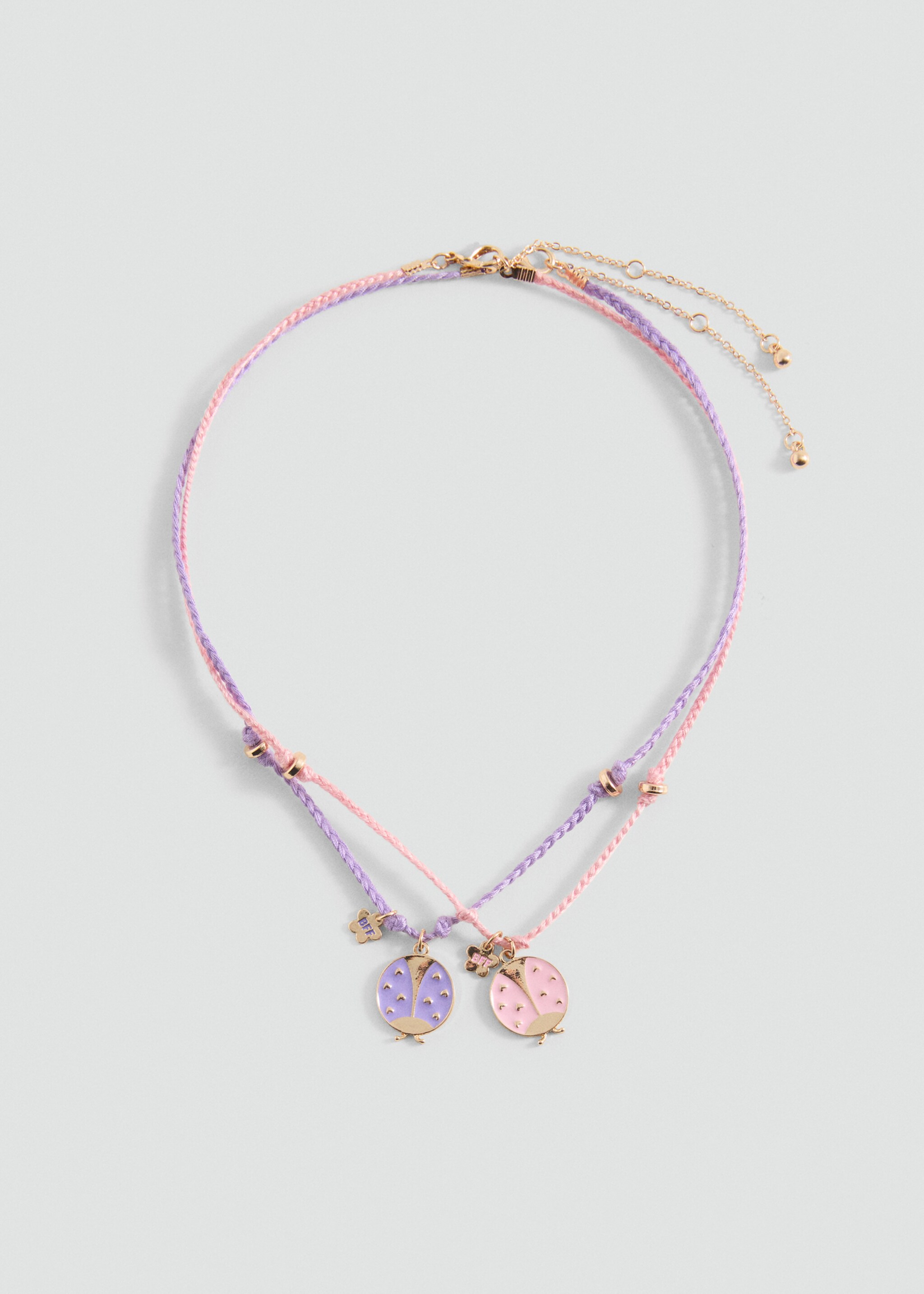 Pack 2 collares combinados - Artículo sin modelo, Rosa. Ref: 87004800-00.