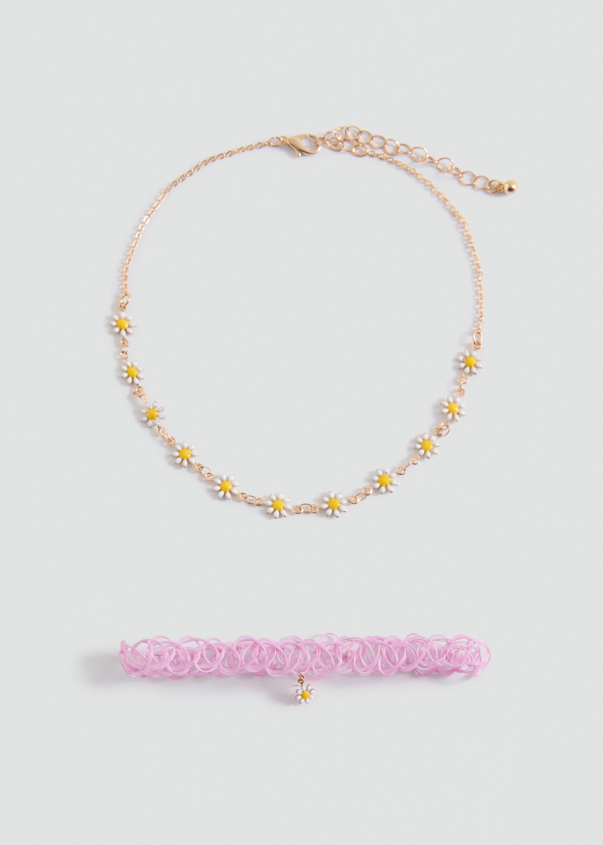 Set de 2 coliere combinate - Articol fără model, Lila. Ref: 87004803-00.