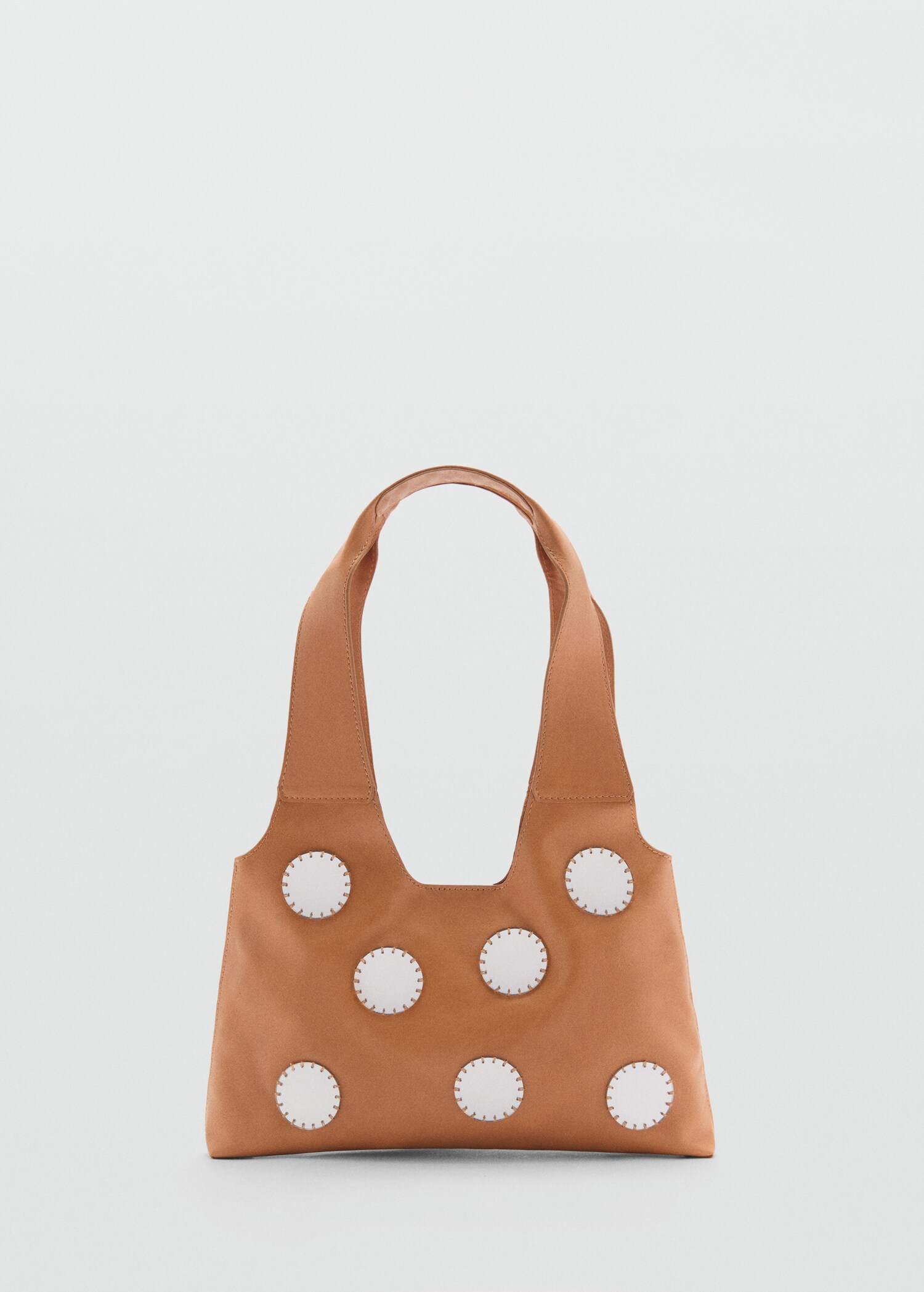 Leather shoulder bag with mirrors - Article without model