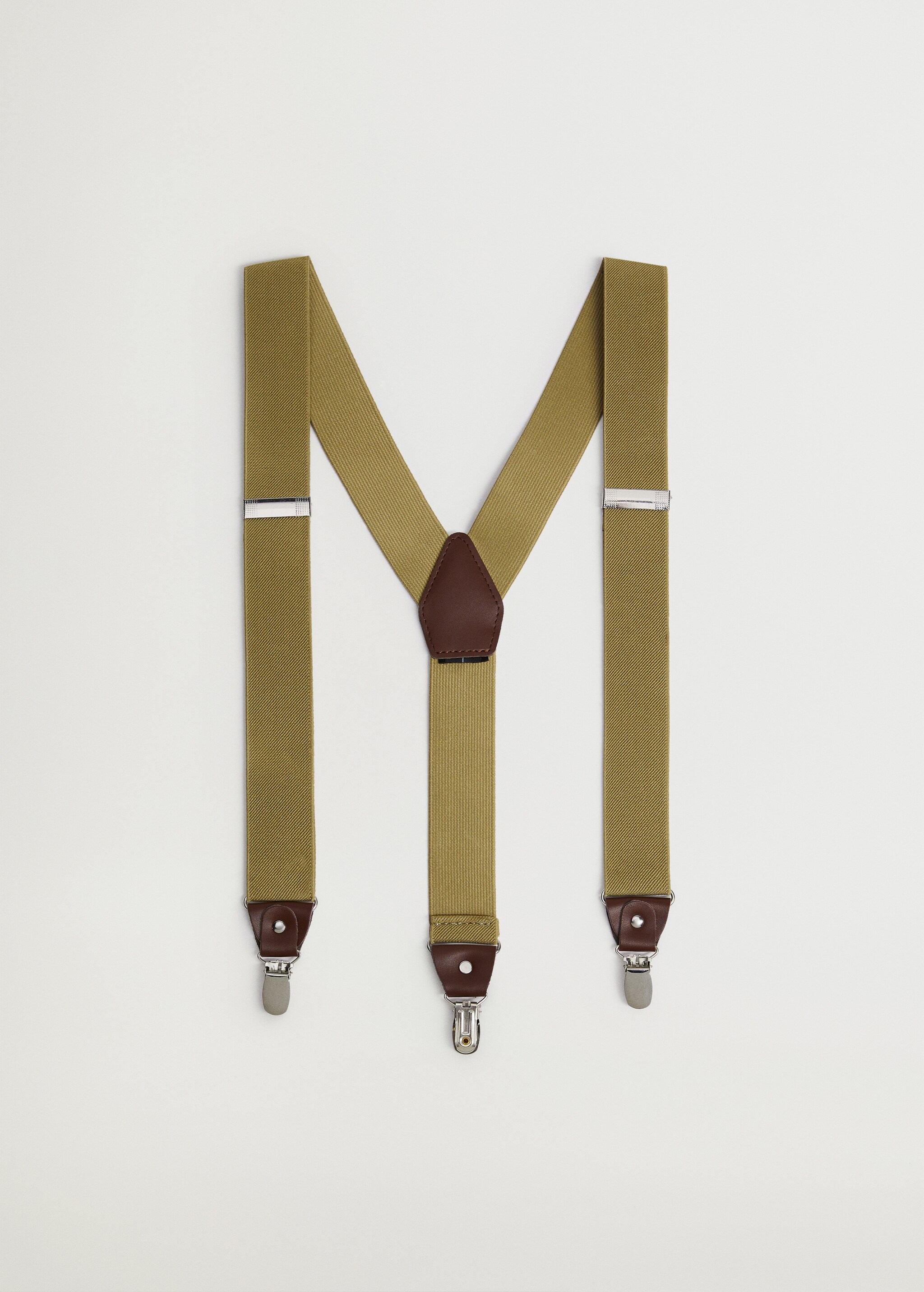 Leather detail elastic braces - Article without model