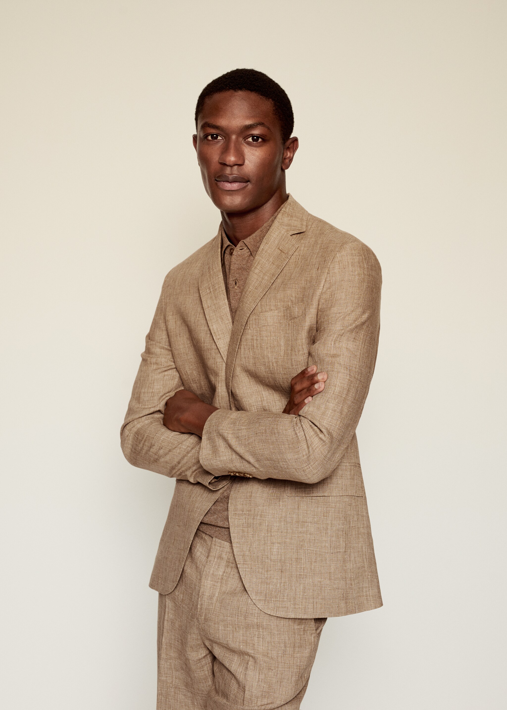 Veste de costume slim fit lin - Détail de l'article 4