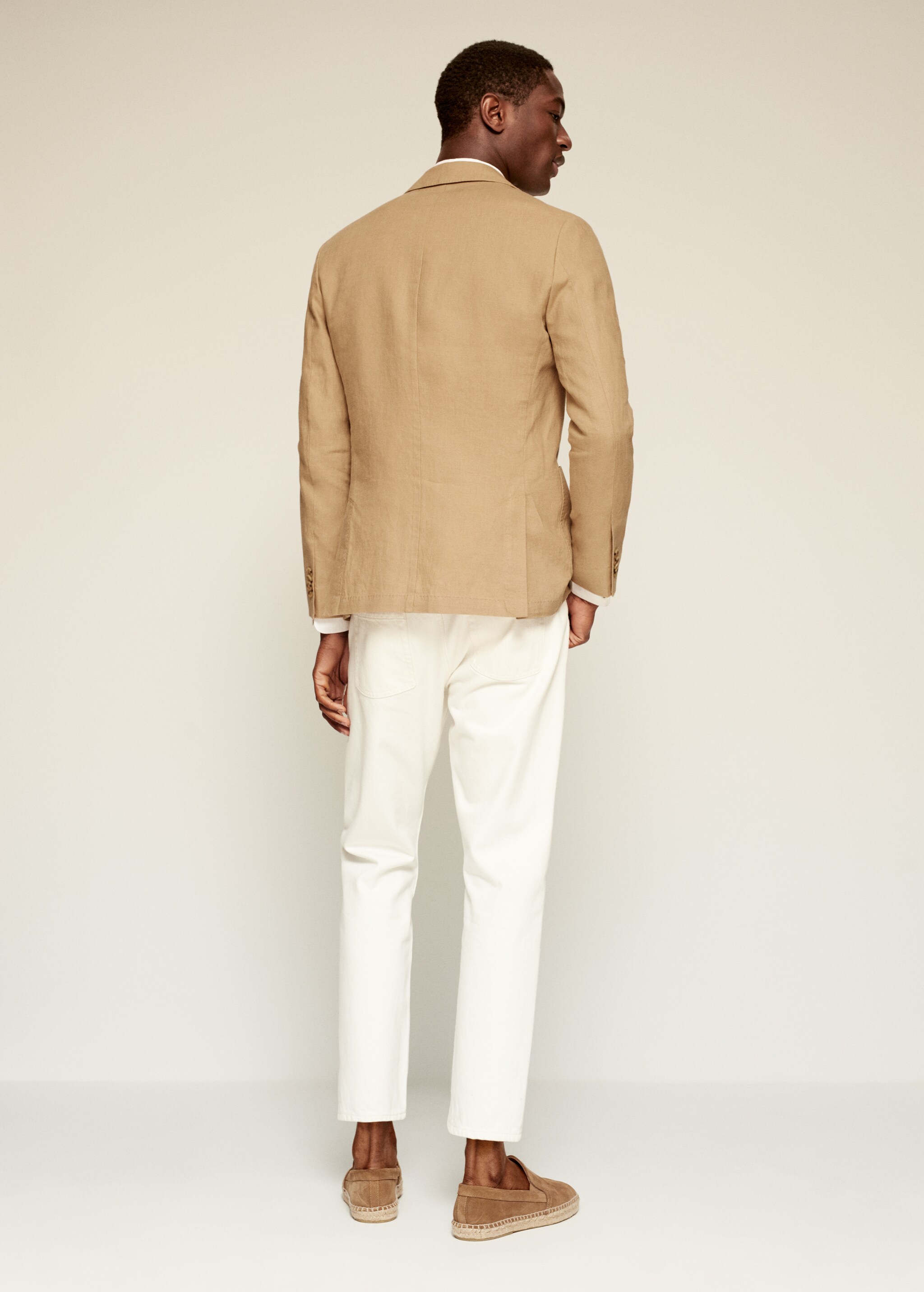 Americana slim fit 100% lino - Reverso del artículo