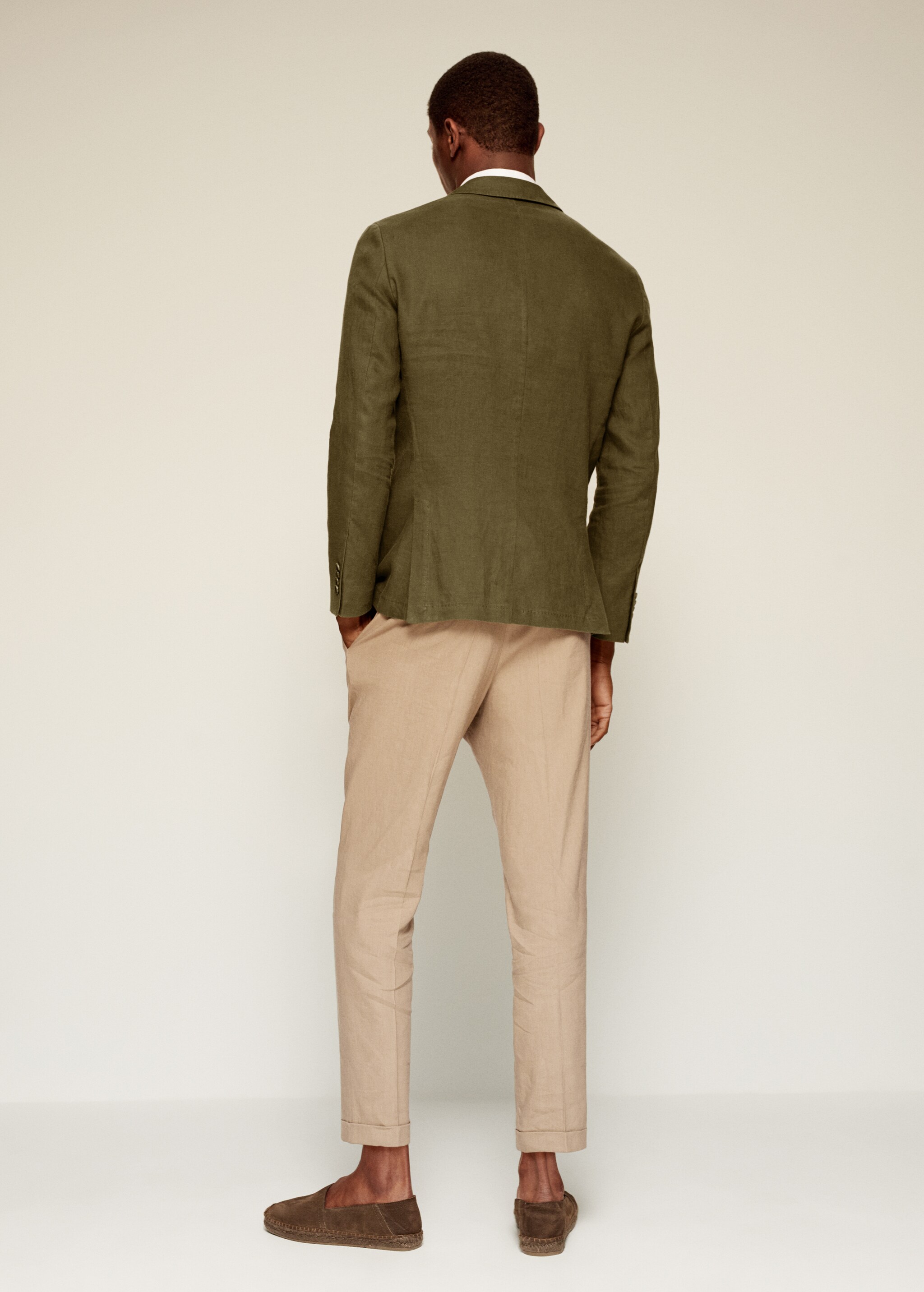 Americana slim fit 100% lino - Reverso del artículo