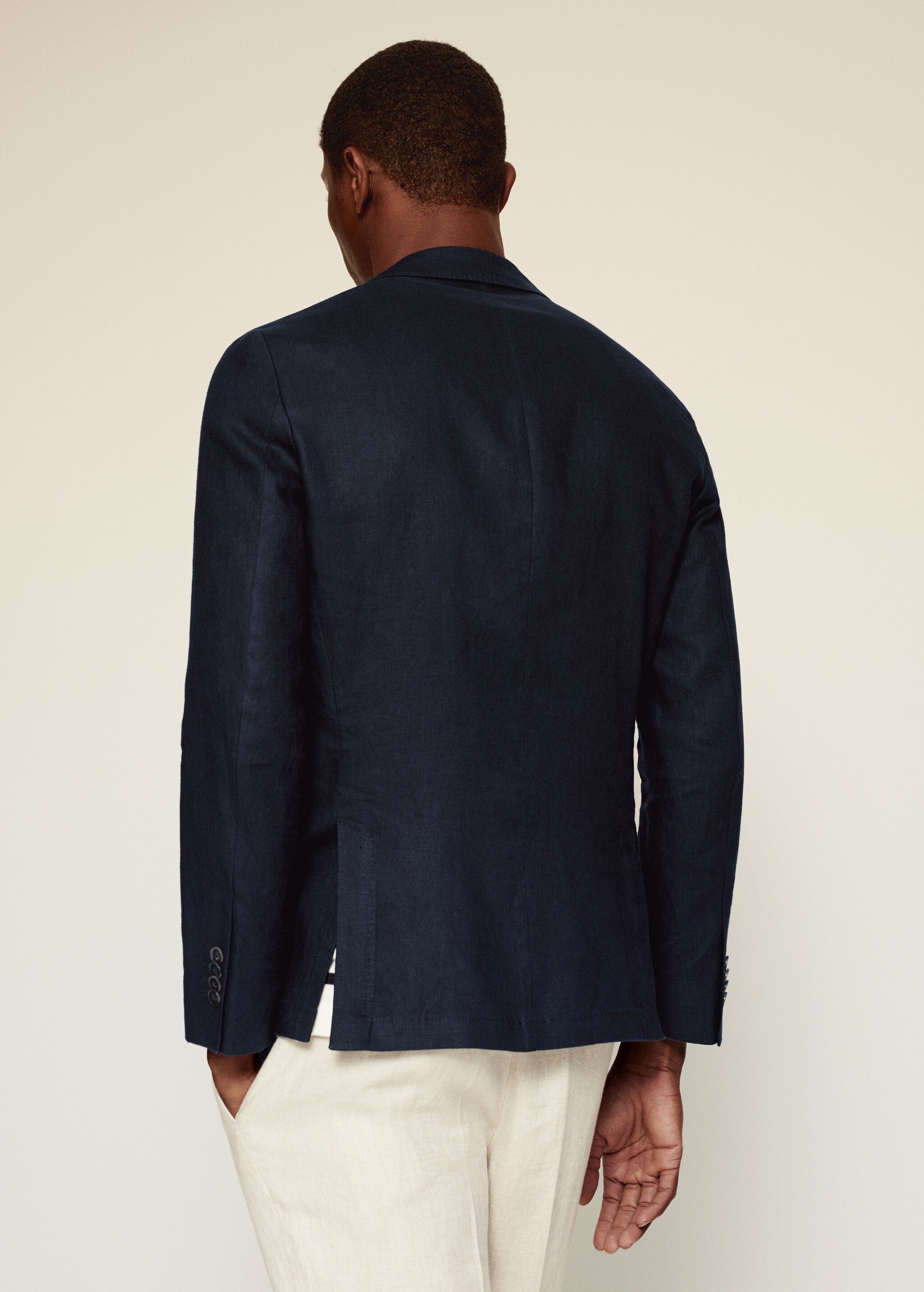 Americana slim fit 100% lino - Reverso del artículo