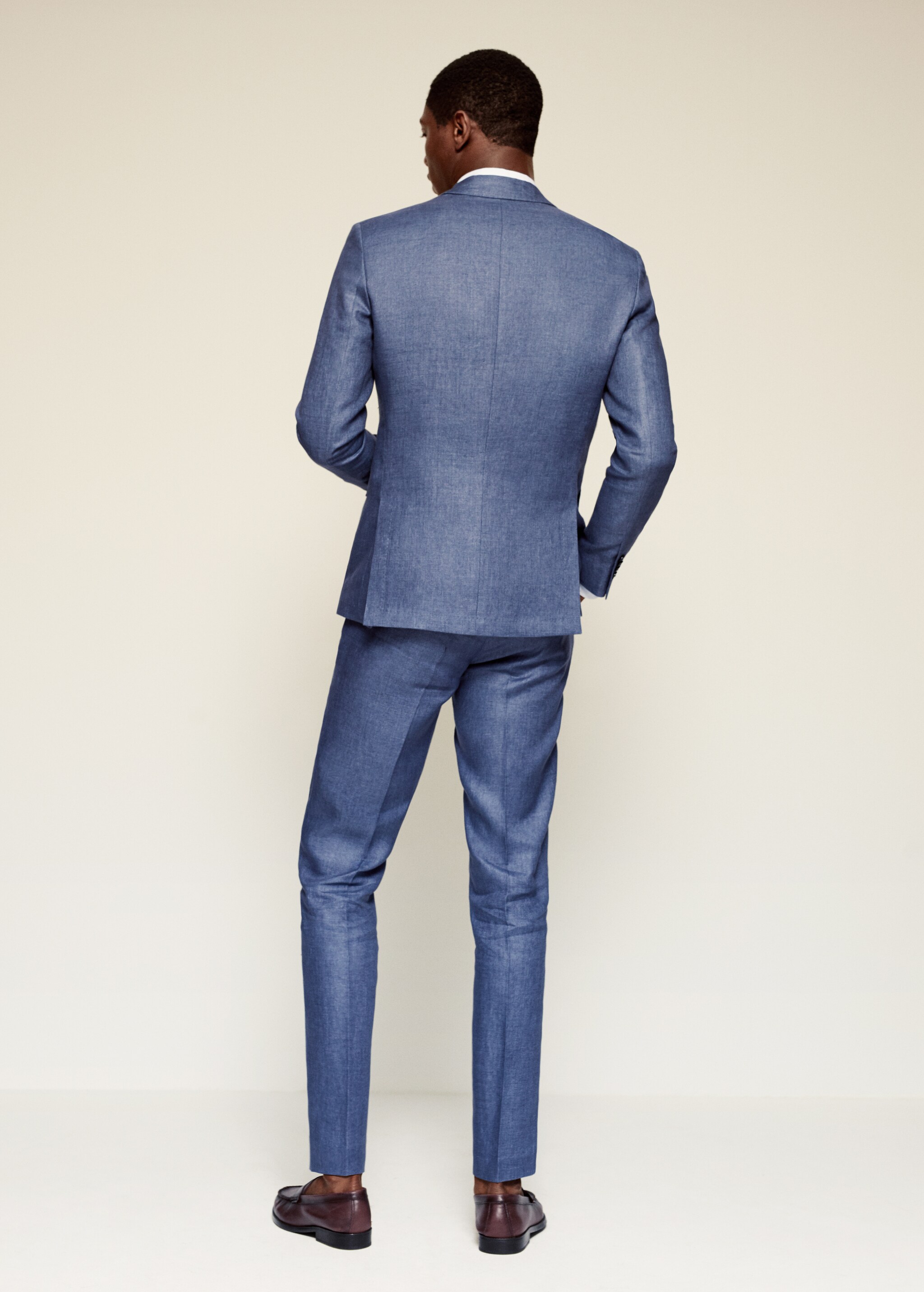 Veste de costume slim fit lin - Verso de l’article