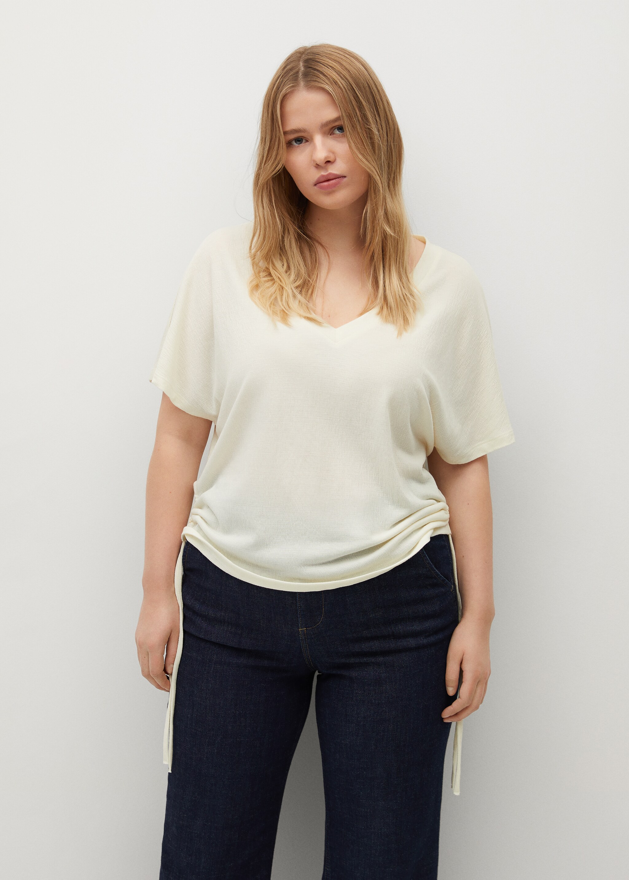T-shirt with adjustable drawstring  - Medium plane