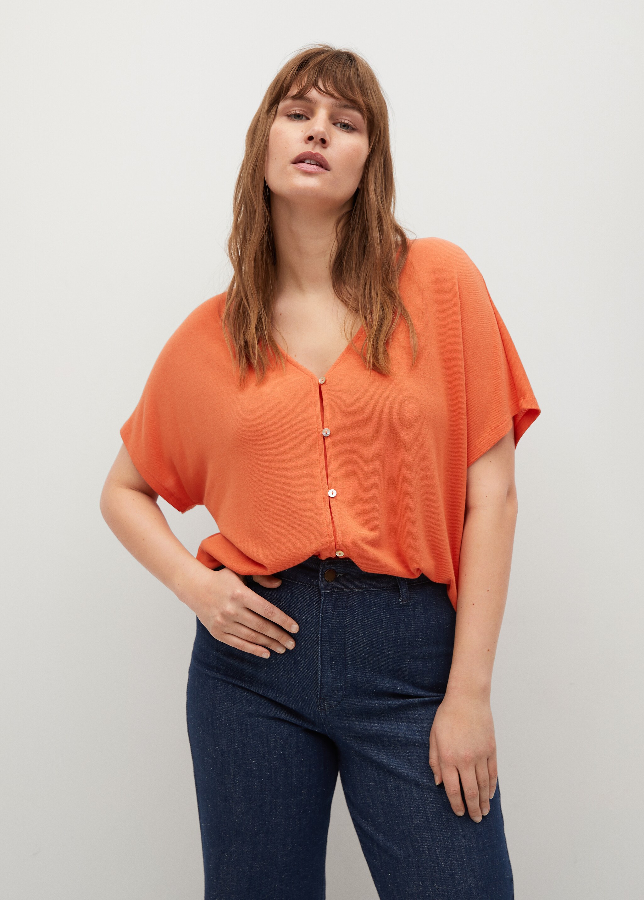 Buttons t-shirt - Medium plane