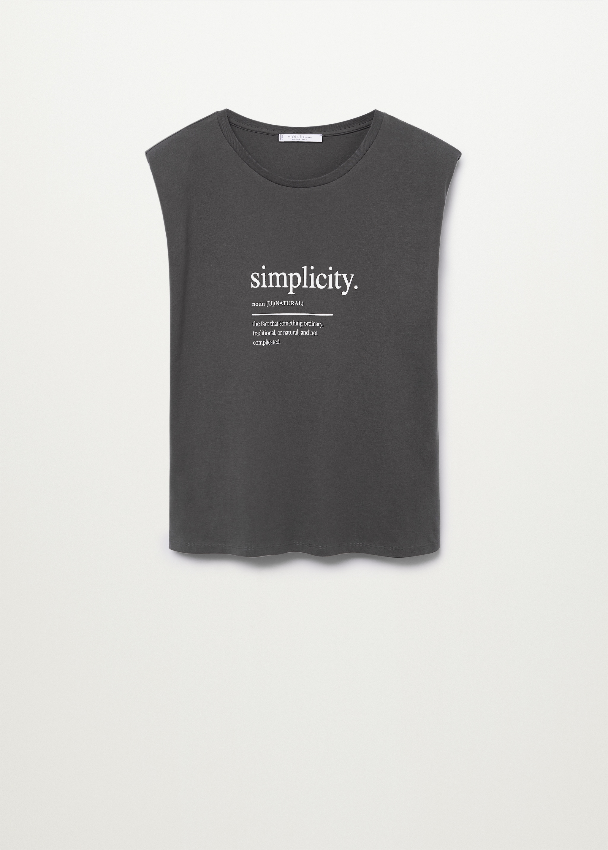 Camiseta sin mangas estampada - Artículo sin modelo