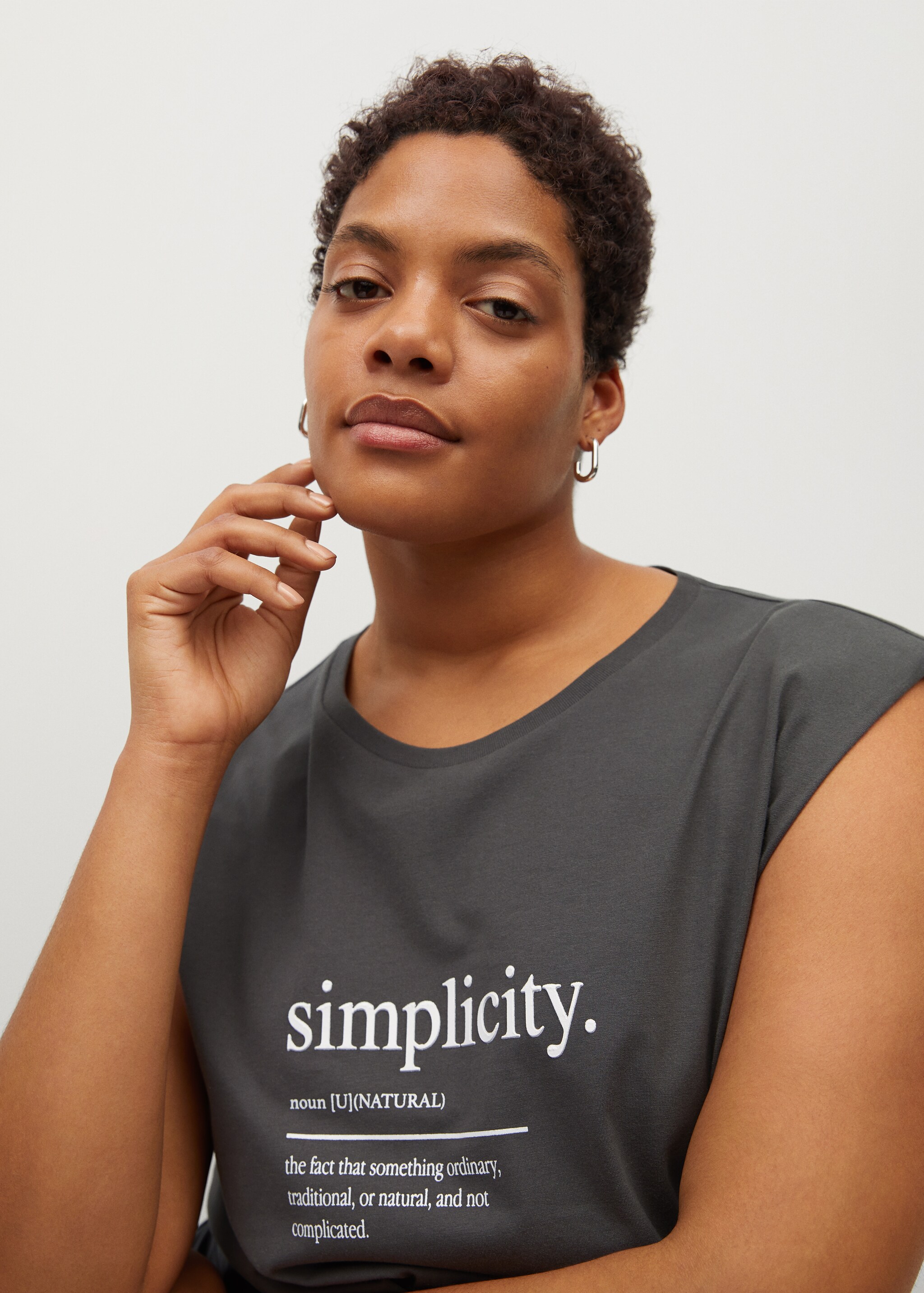 Camiseta sin mangas estampada - Detalle del artículo 1