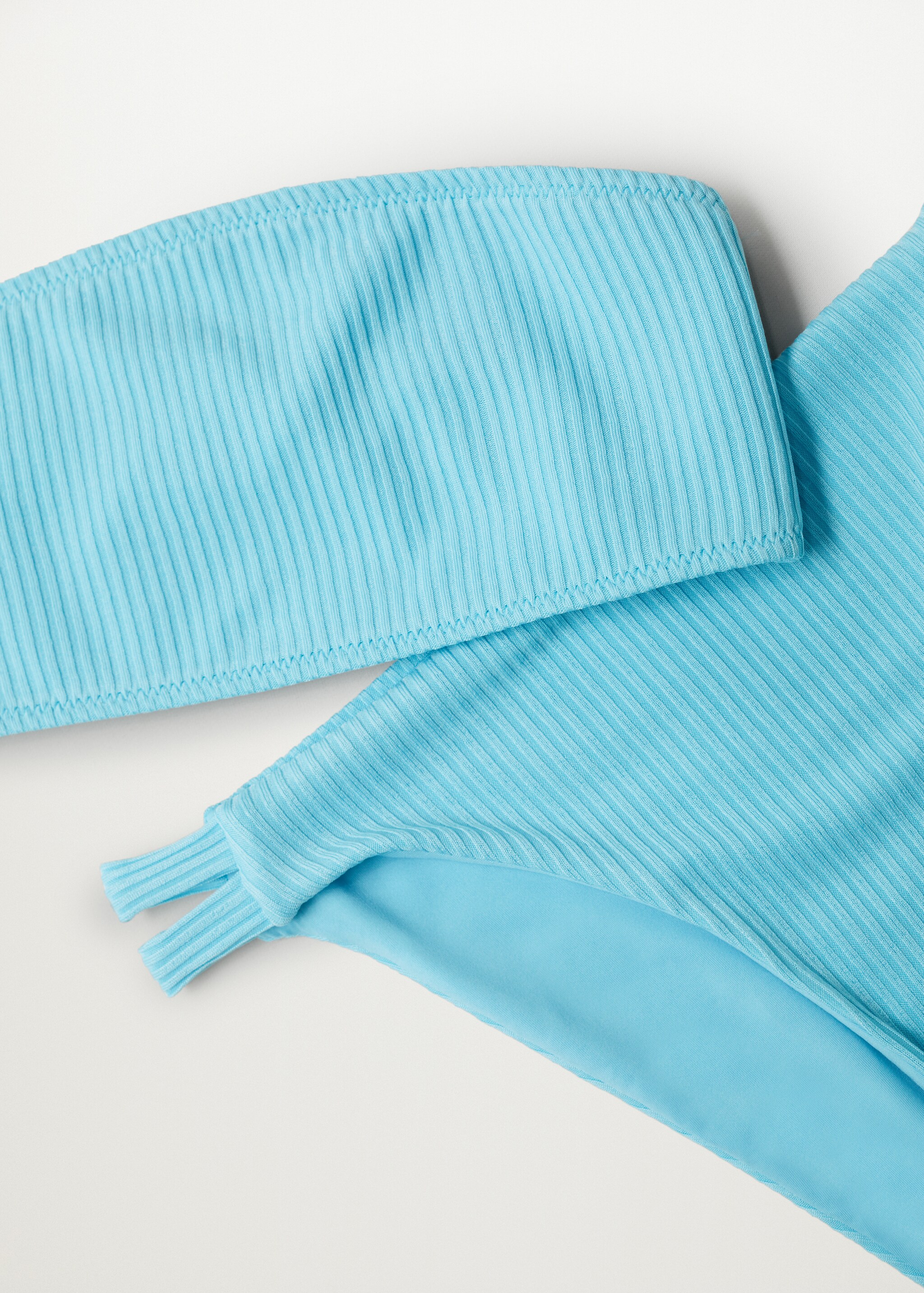 Ribbed bandeau bikini - Details of the article 8