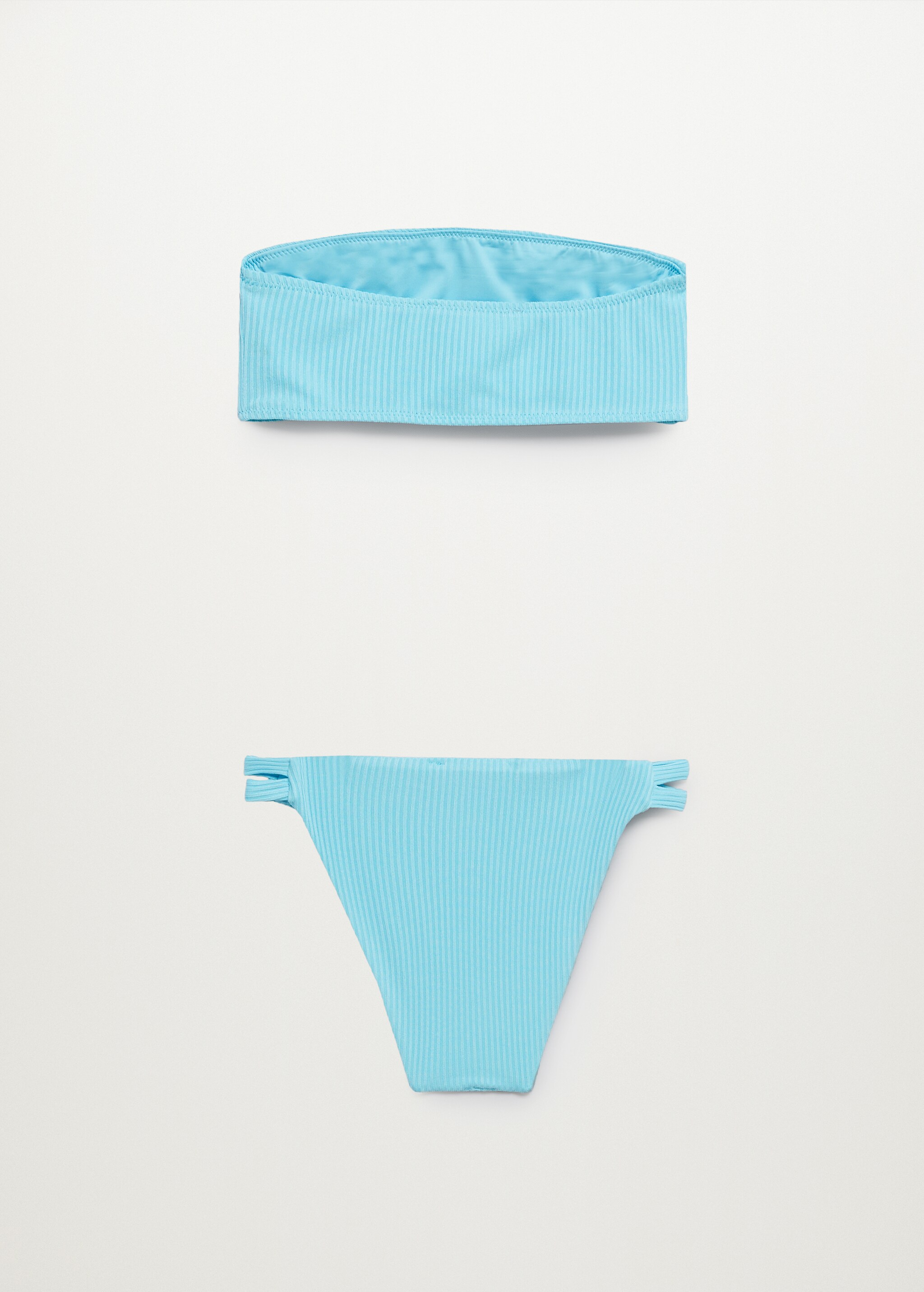 Ribbed bandeau bikini - Reverse of the article