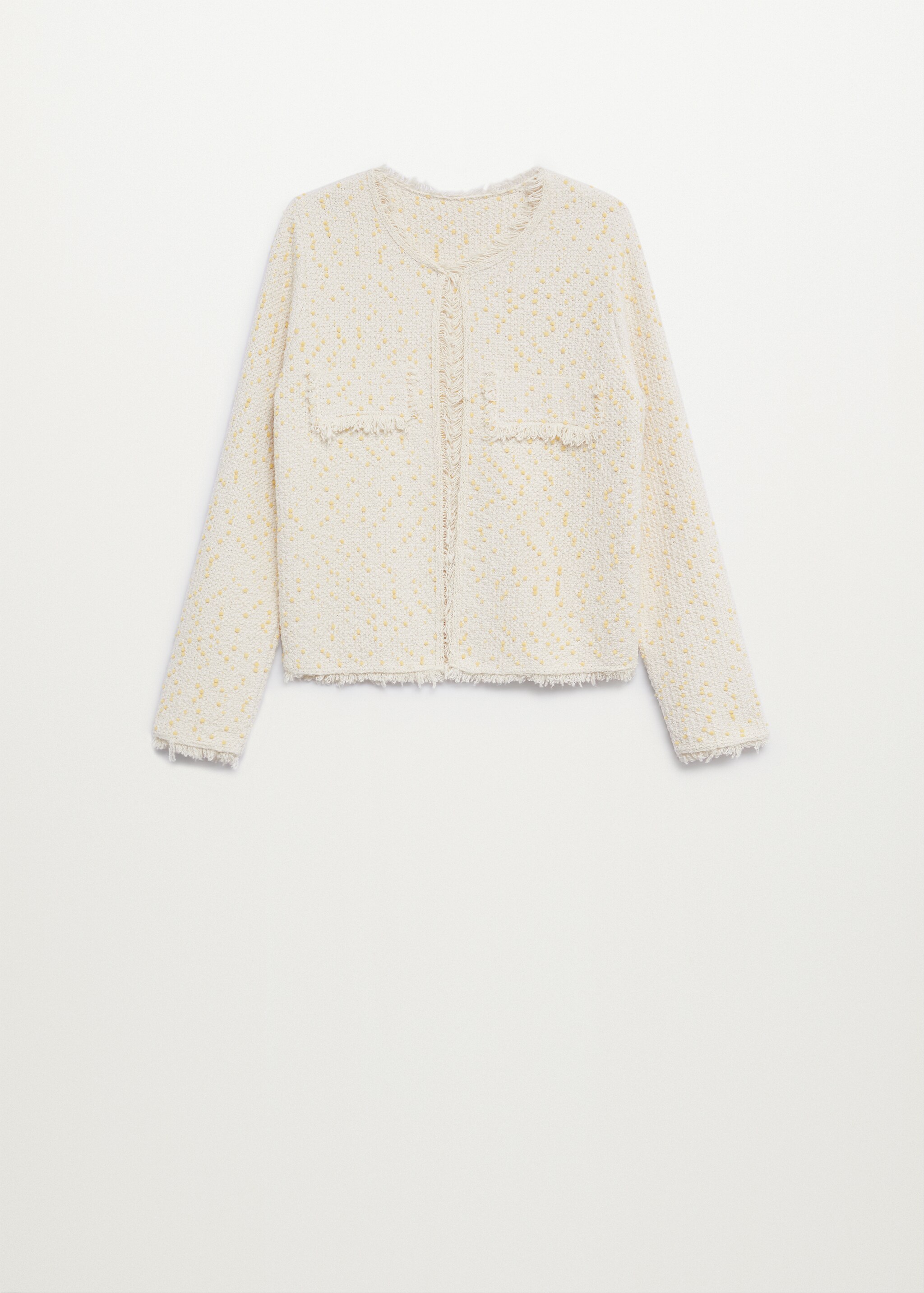 Cárdigan tweed algodón - Artículo sin modelo