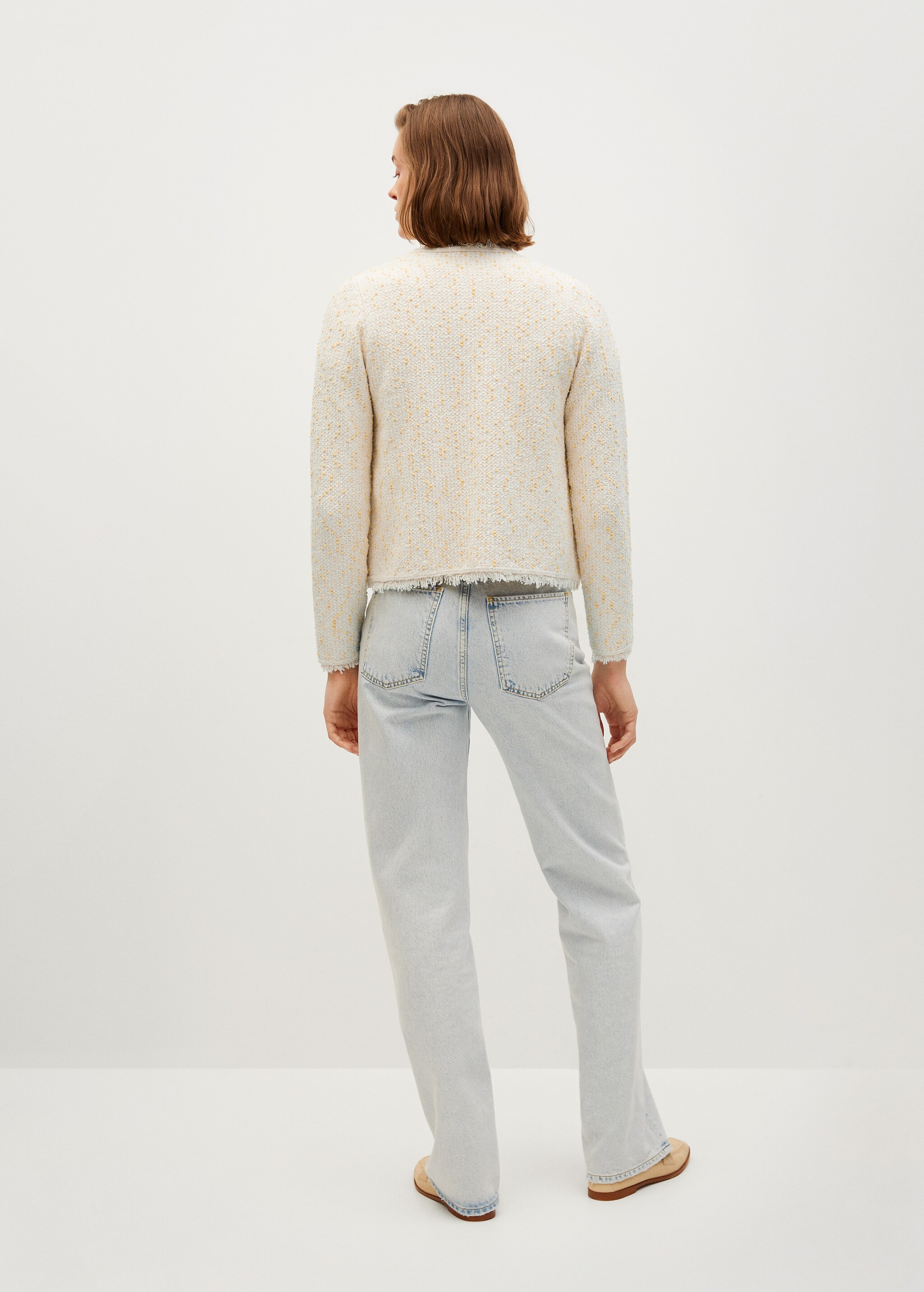 Cárdigan tweed algodón - Reverso del artículo