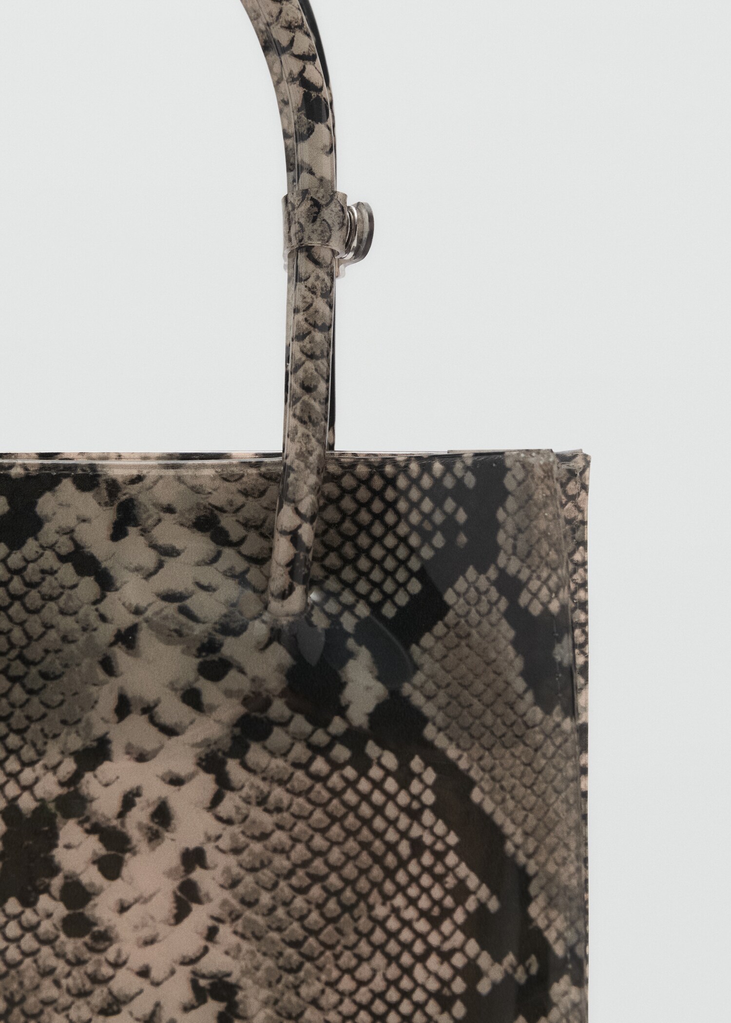 Animal-print double-handle handbag - Details of the article 2