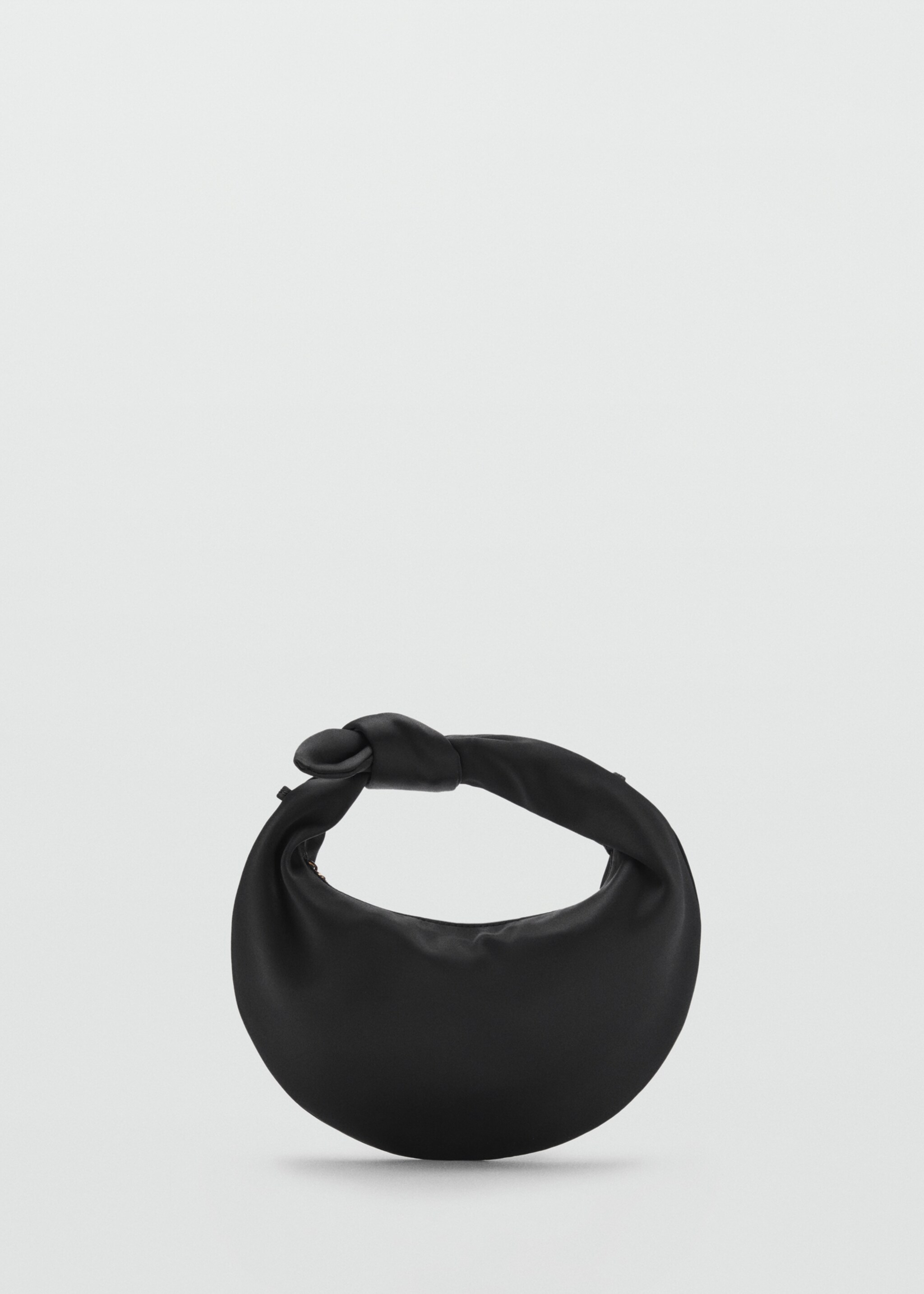 Satin handbag - Article without model, Black. Ref: 87005748-00.