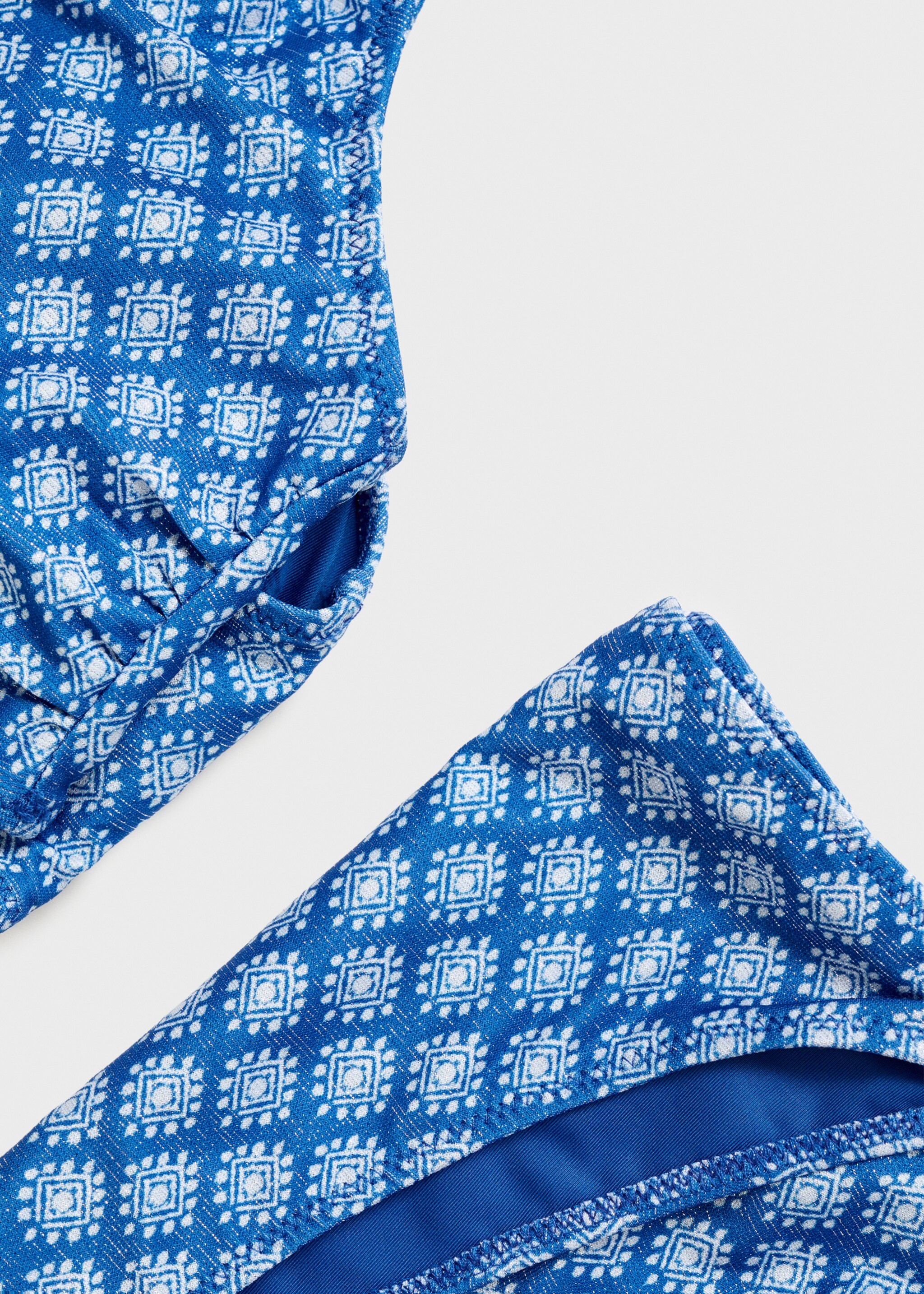 Bikini estampat asimètric - Detall de l'article 0, Blau elèctric. Ref: 87005754-00.