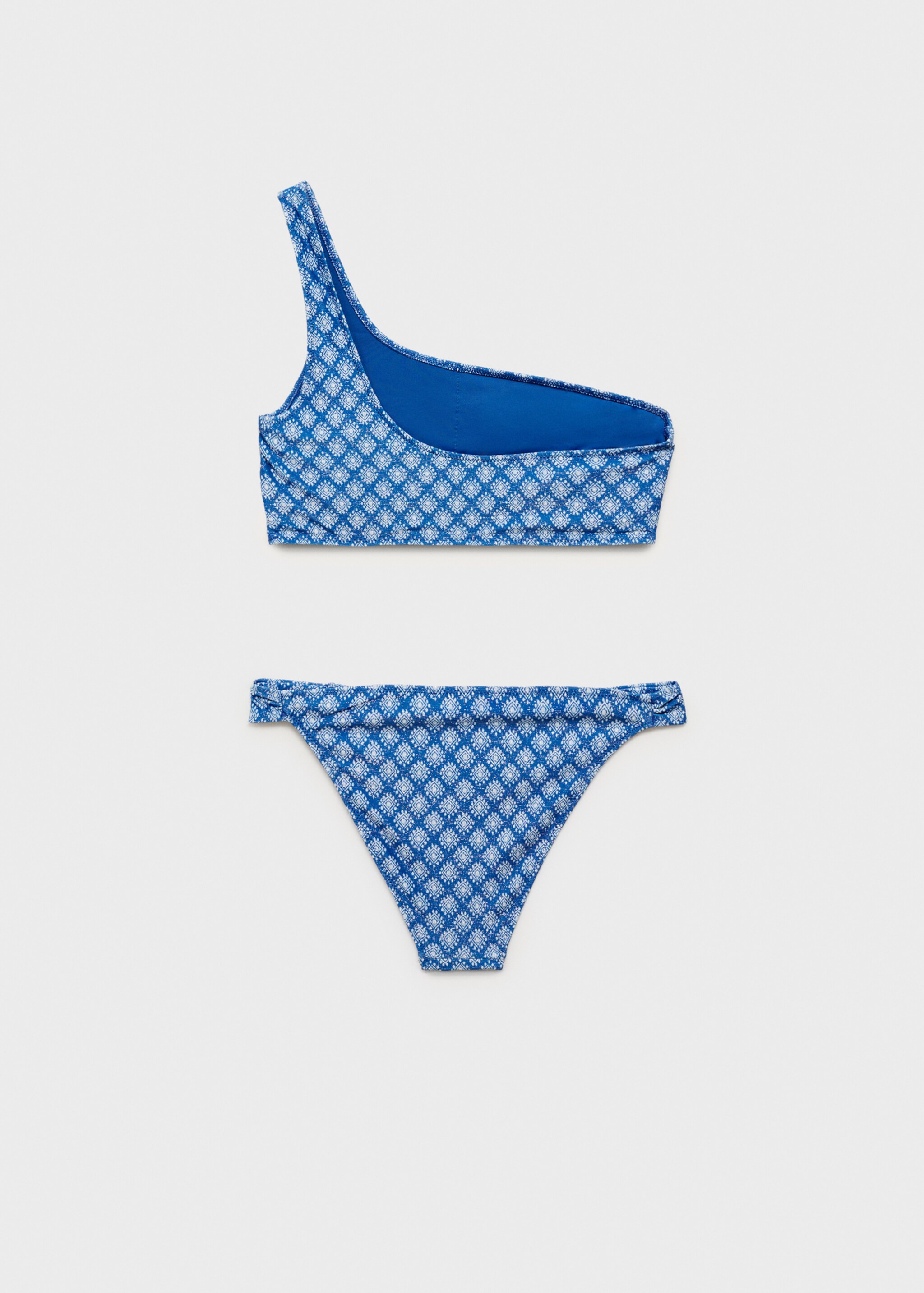 Bikini estampat asimètric - Detall de l'article 8, Blau elèctric. Ref: 87005754-00.