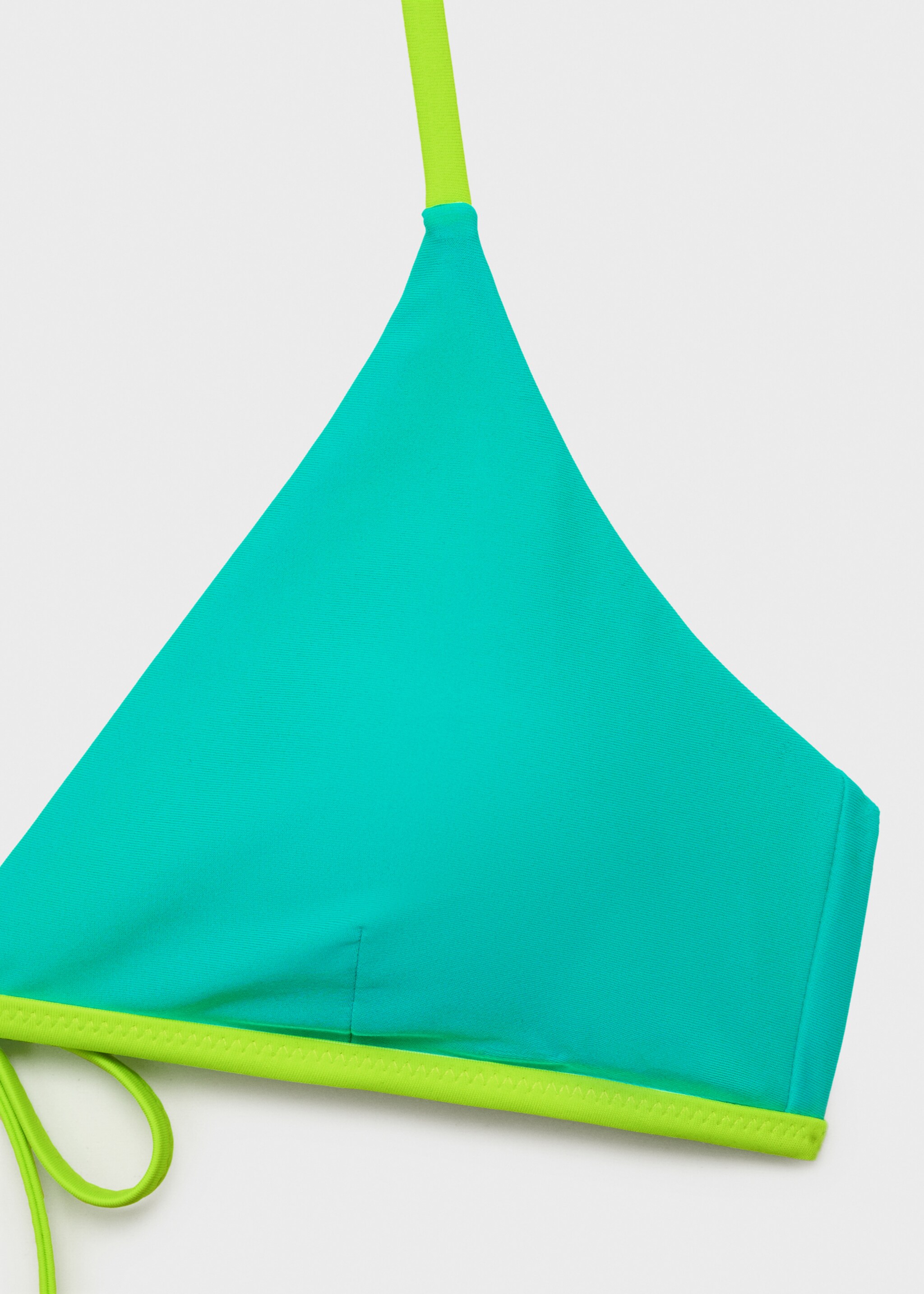 Zweifarbiger Bikini - Detail des Artikels 8, Türkis. Ref: 87005761-00.