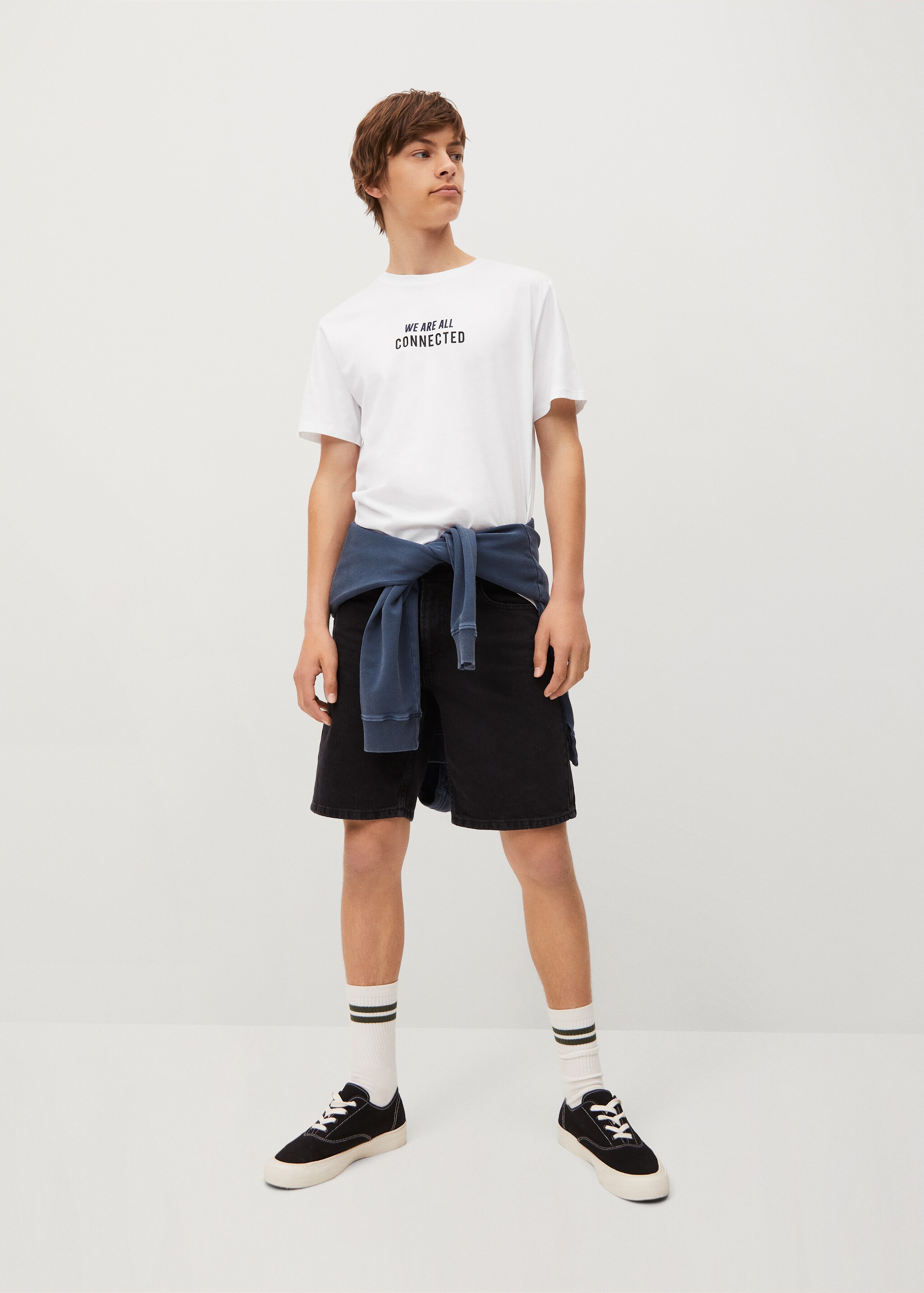 Oversized message t-shirt - Medium plane