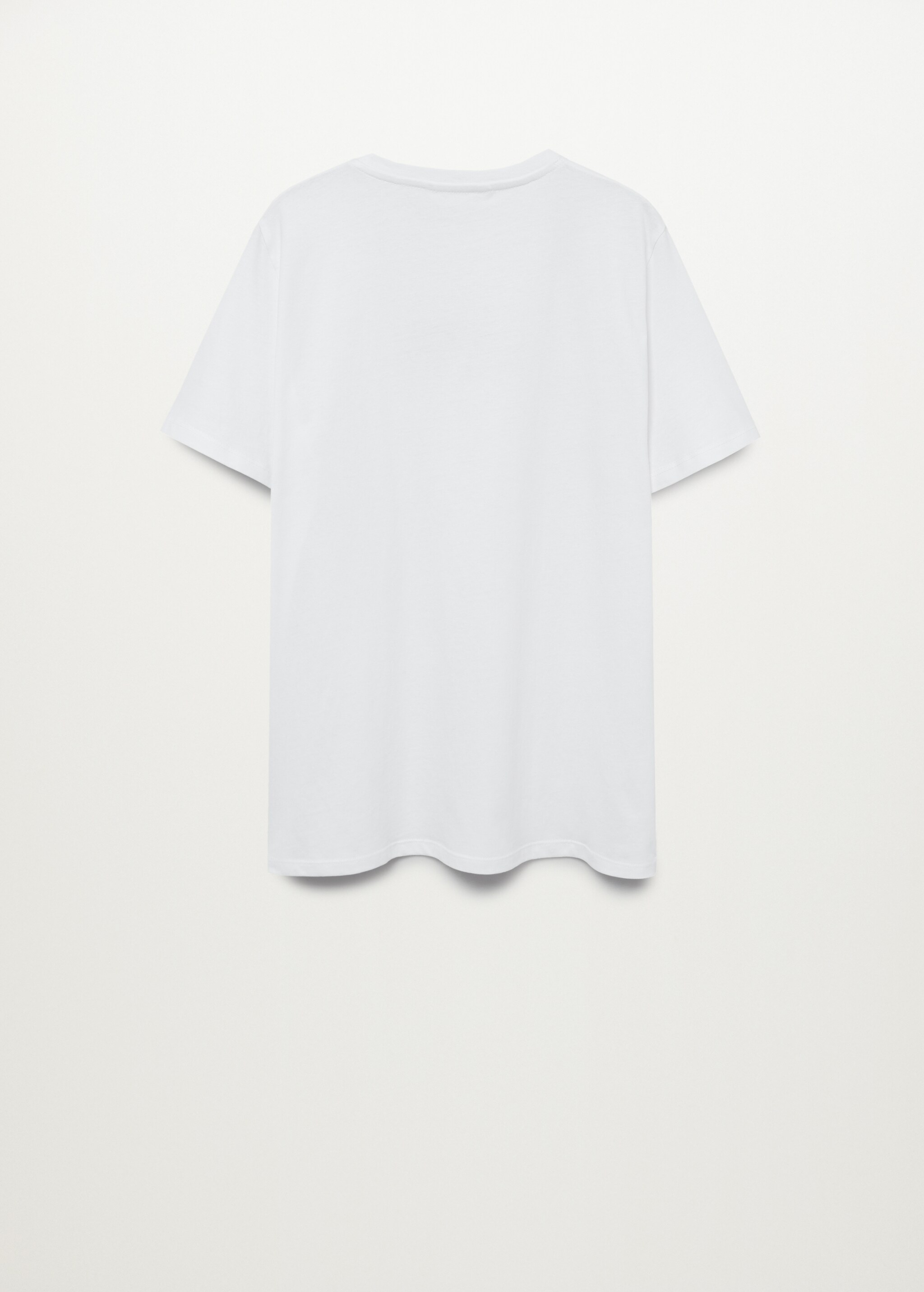 Oversized message t-shirt - Reverse of the article