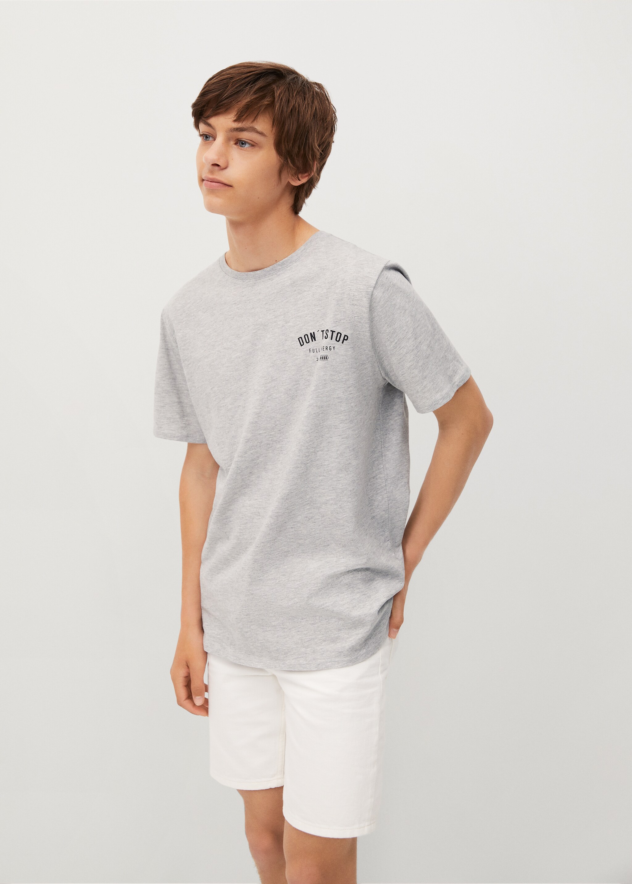 Tricou din bumbac organic cu mesaj - Detaliu al articolului 1