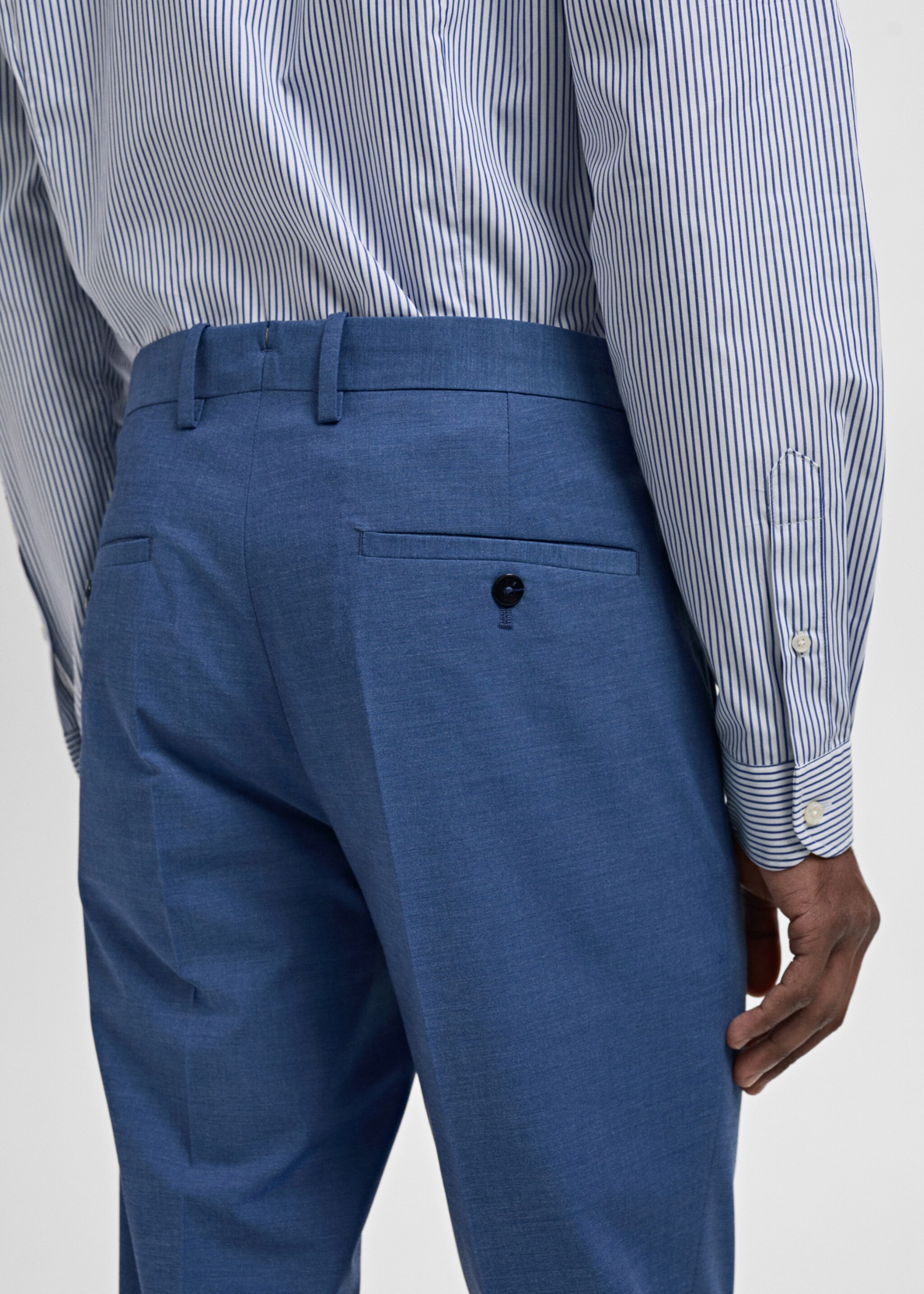 Pantalon costume Parí super slim-fit - Détail de l'article 2, Bleu. Ref: 87005939-00.
