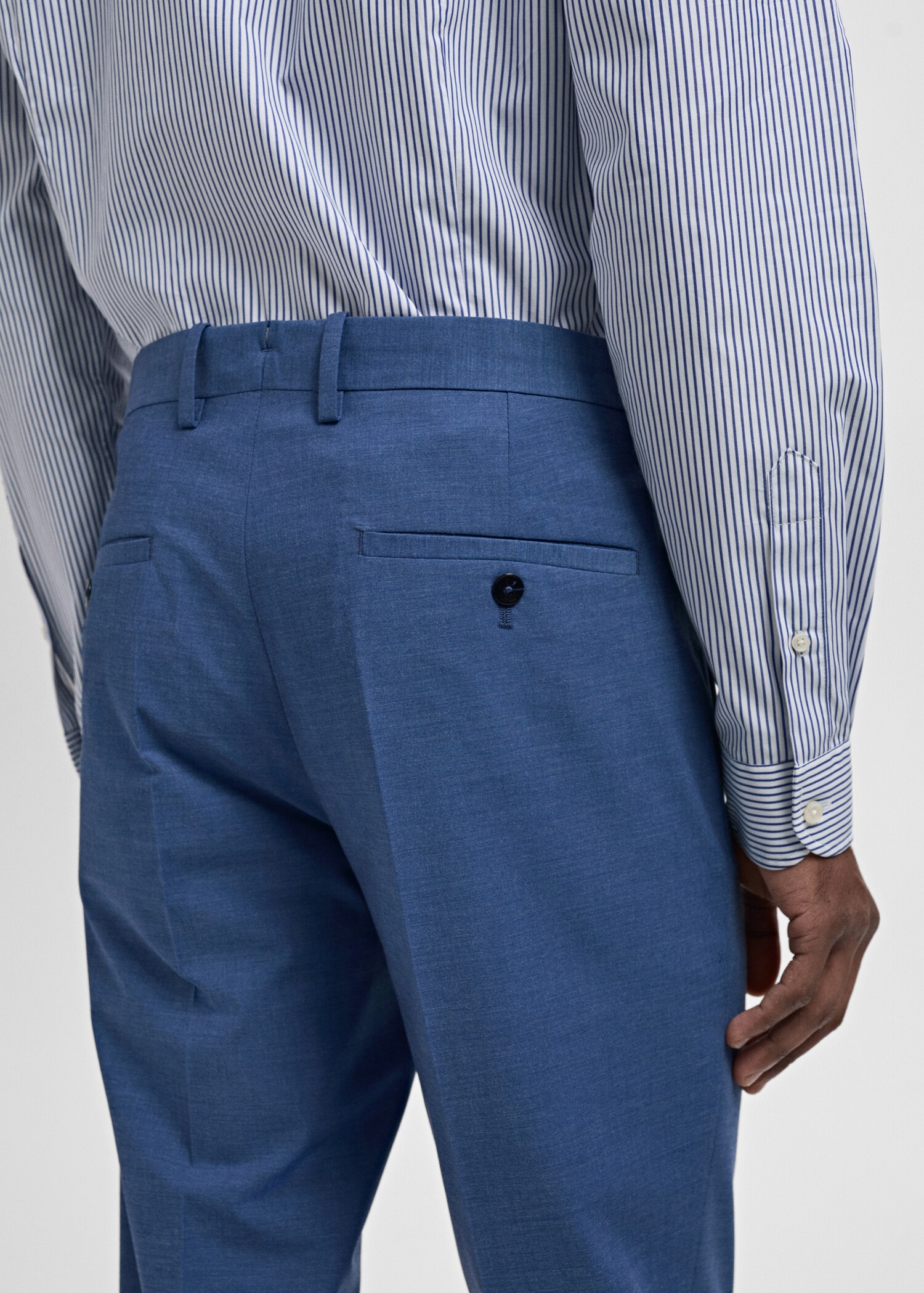 Stretch fabric super slim-fit suit trousers - Details of the article 2