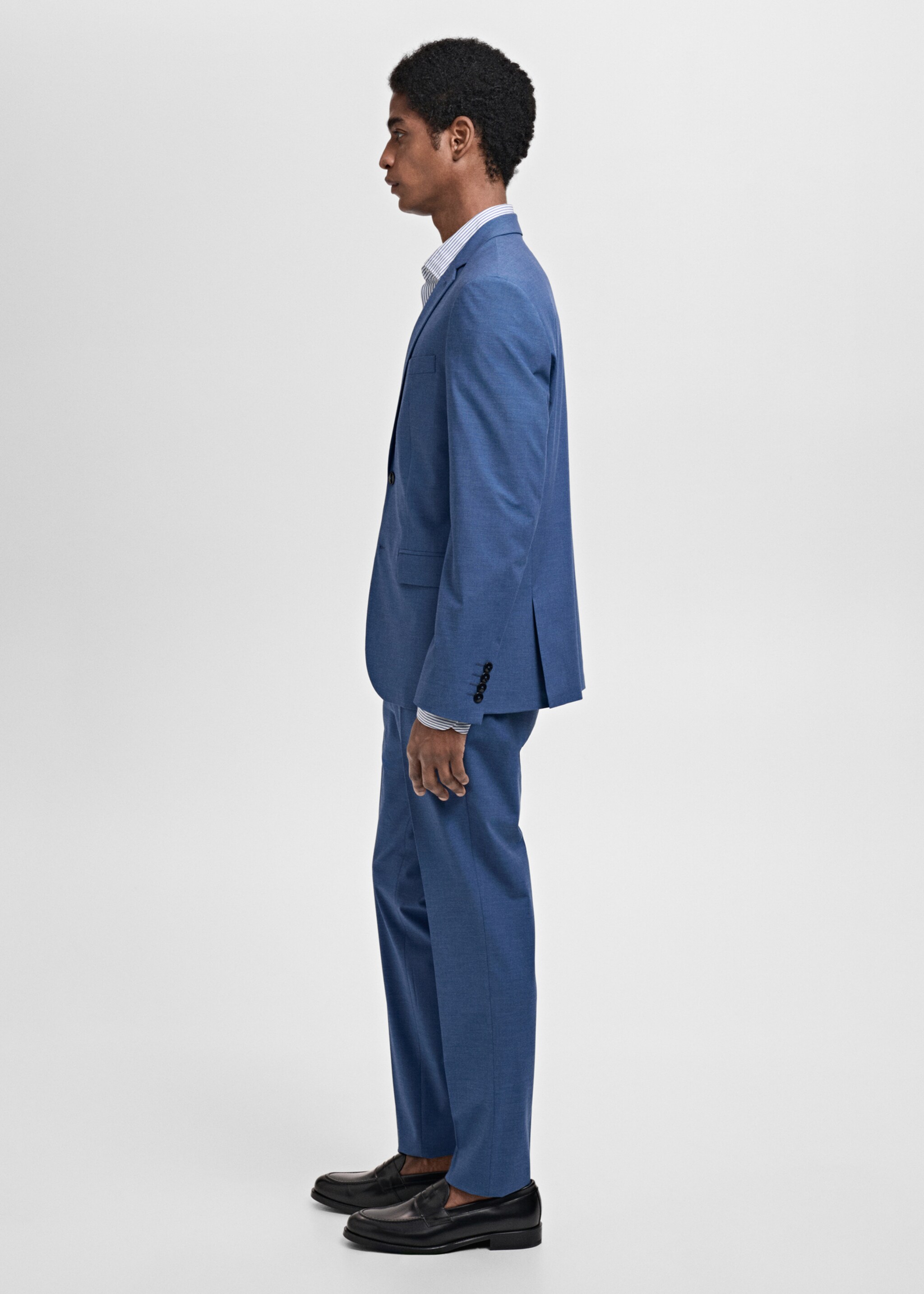 Pantalon costume Parí super slim-fit - Détail de l'article 6, Bleu. Ref: 87005939-00.