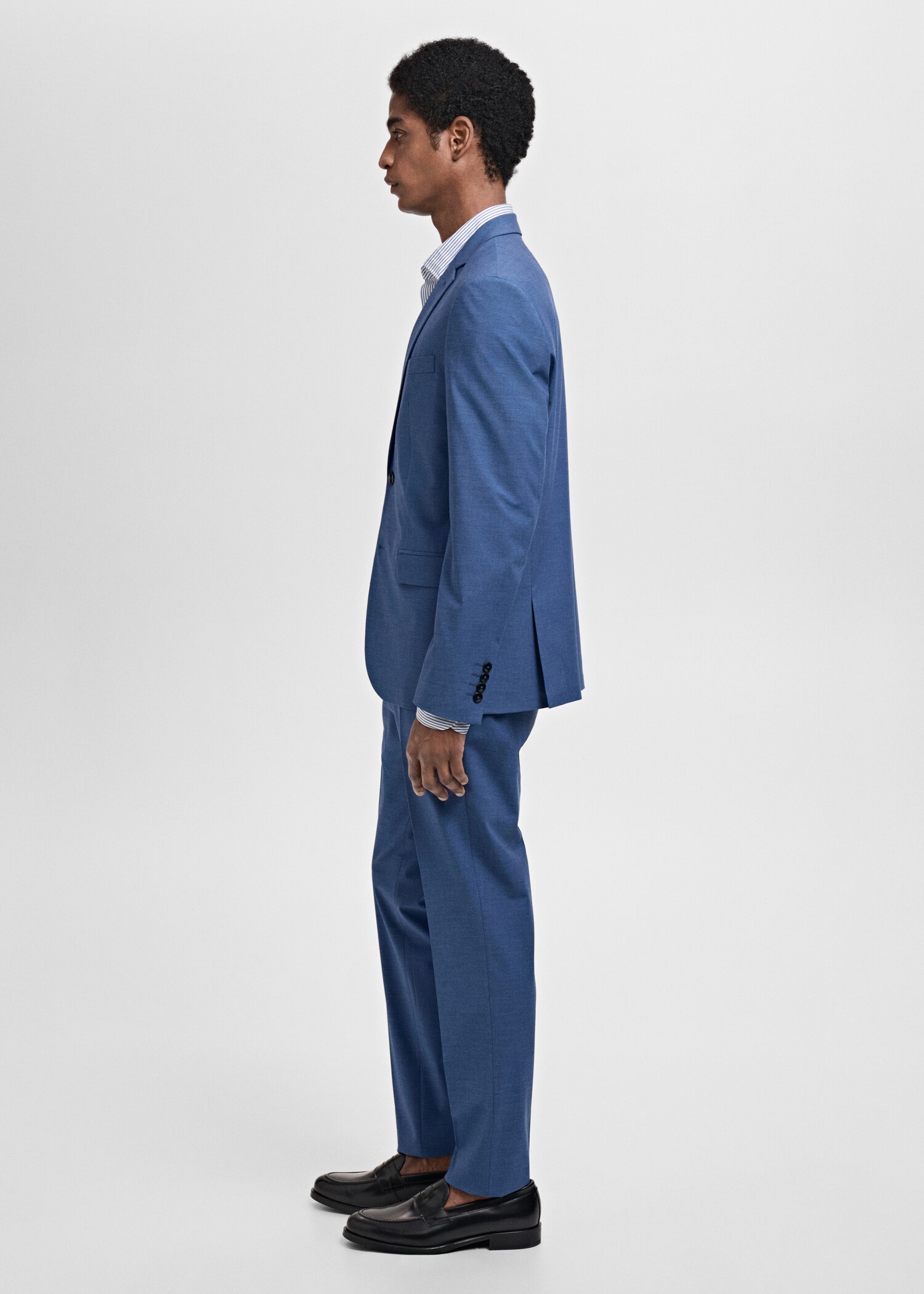 Stretch fabric super slim-fit suit trousers - Details of the article 6