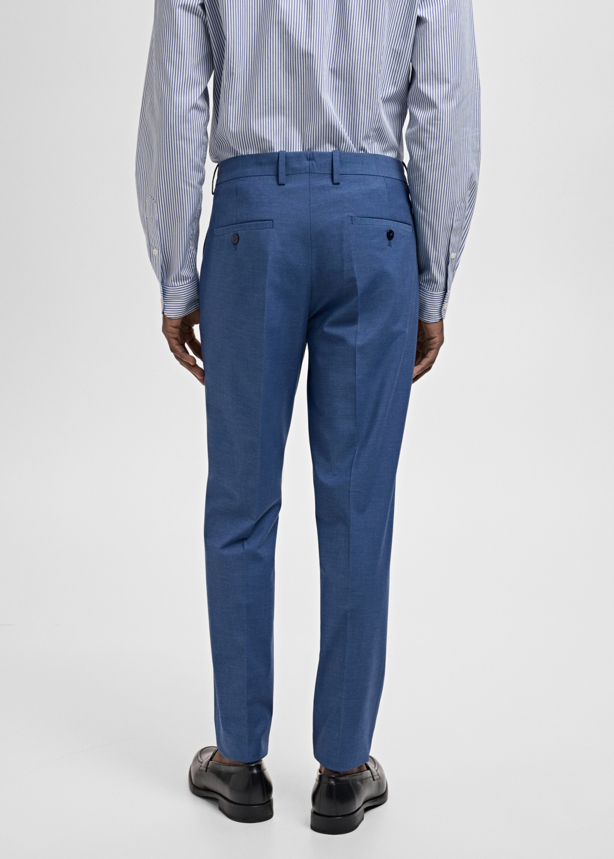 Pantalon costume Parí super slim-fit - Verso de l’article, Bleu. Ref: 87005939-00.