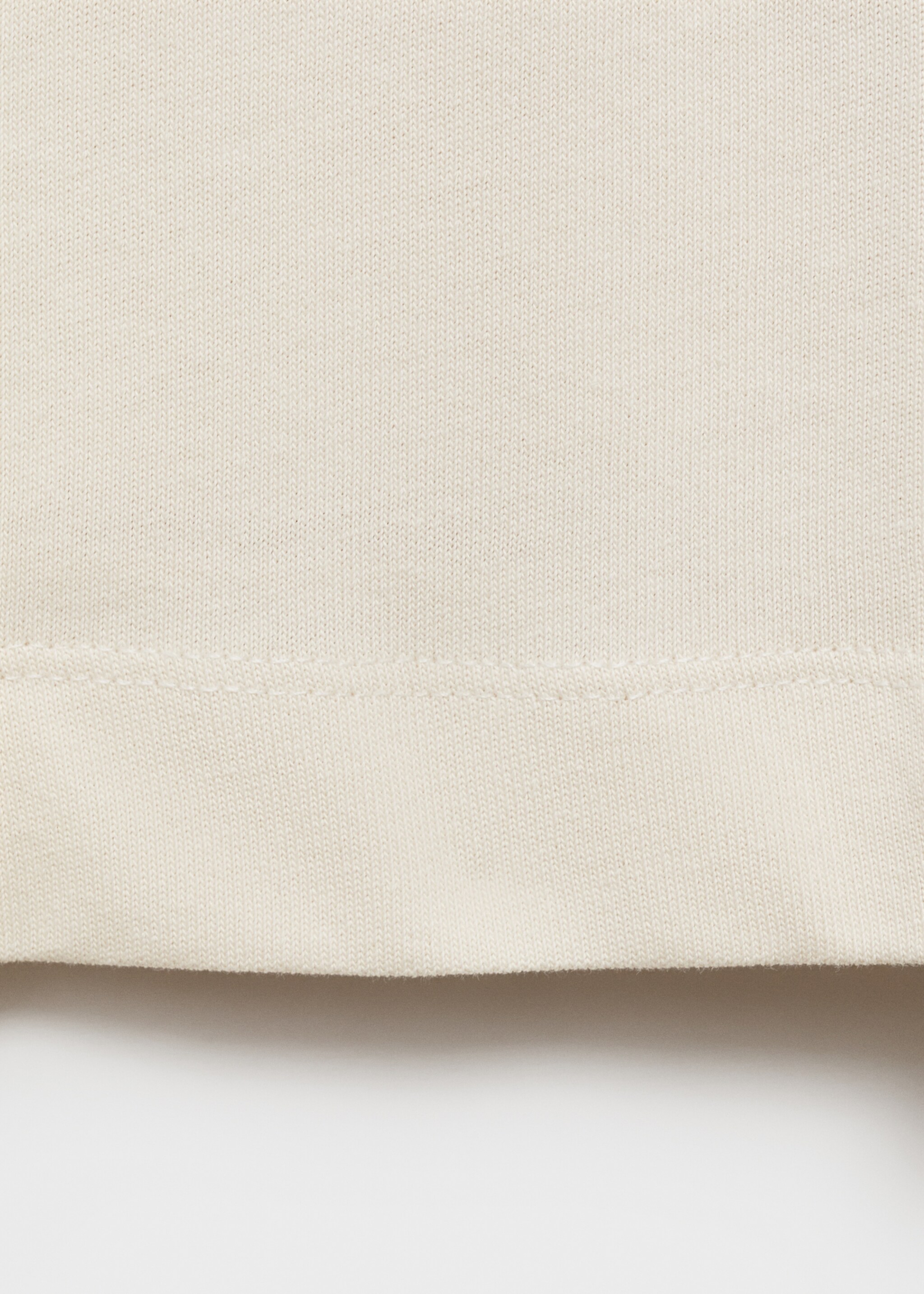 Embroidered cotton T-shirt - Details of the article 0, Ecru. Ref: 87005943-00.