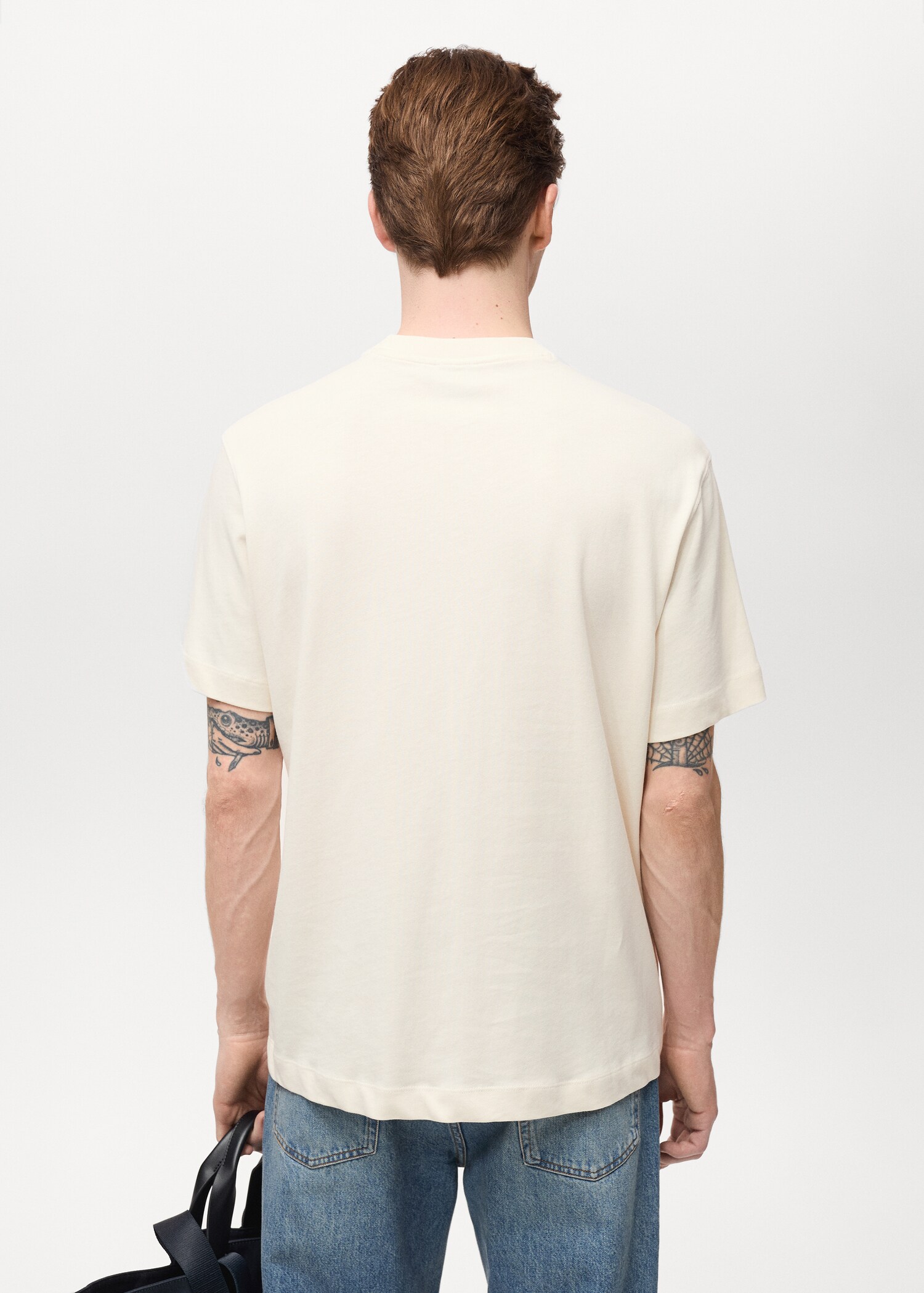 Embroidered cotton T-shirt - Reverse of the article